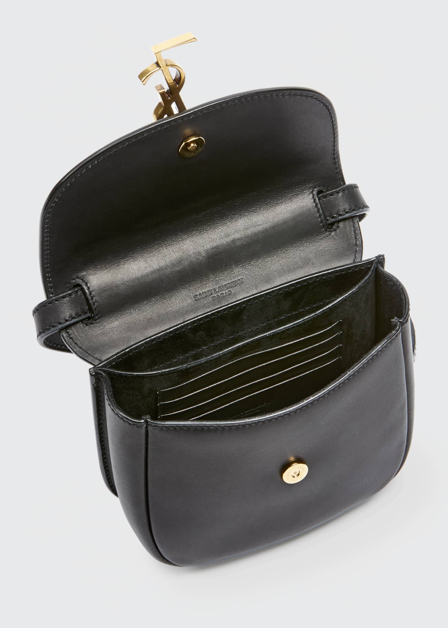 Saint Laurent Monogram YSL Medium FlapTop Leather Crossbody Bag