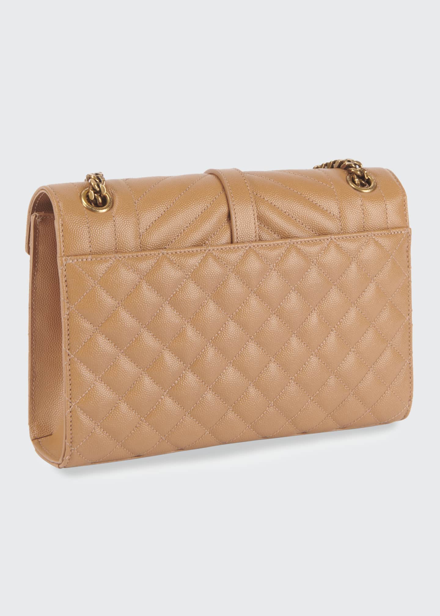 Saint Laurent Monogram YSL Large TriQuilted Envelope Chain Shoulder Bag Bergdorf Goodman