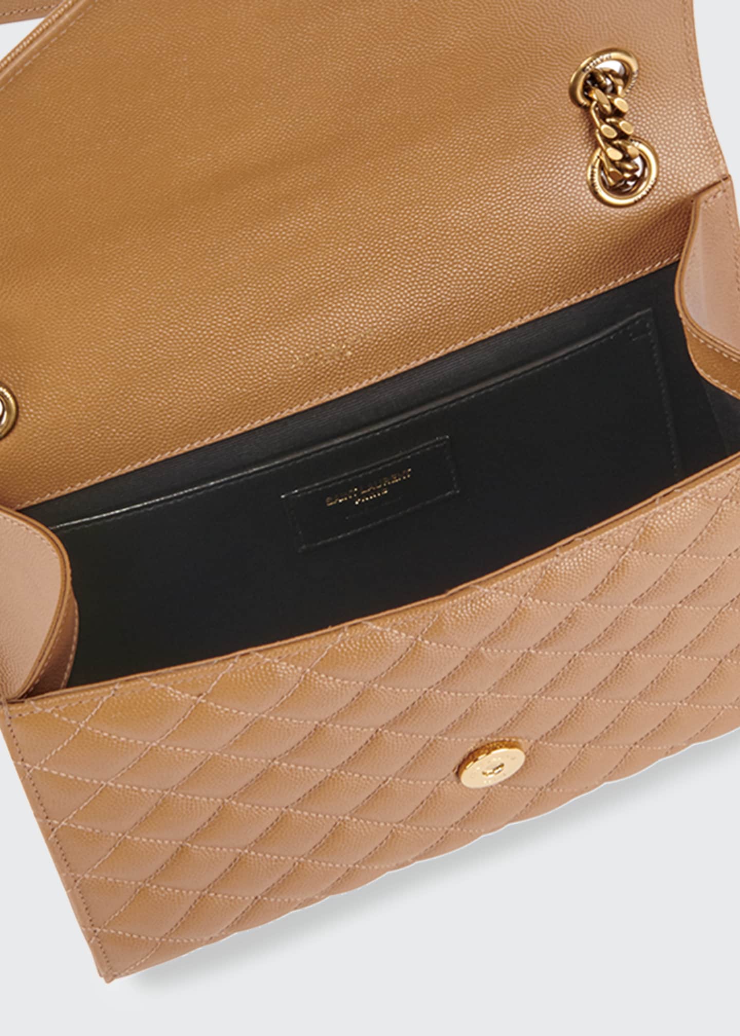 Saint Laurent Monogram YSL Large TriQuilted Envelope Chain Shoulder Bag Bergdorf Goodman