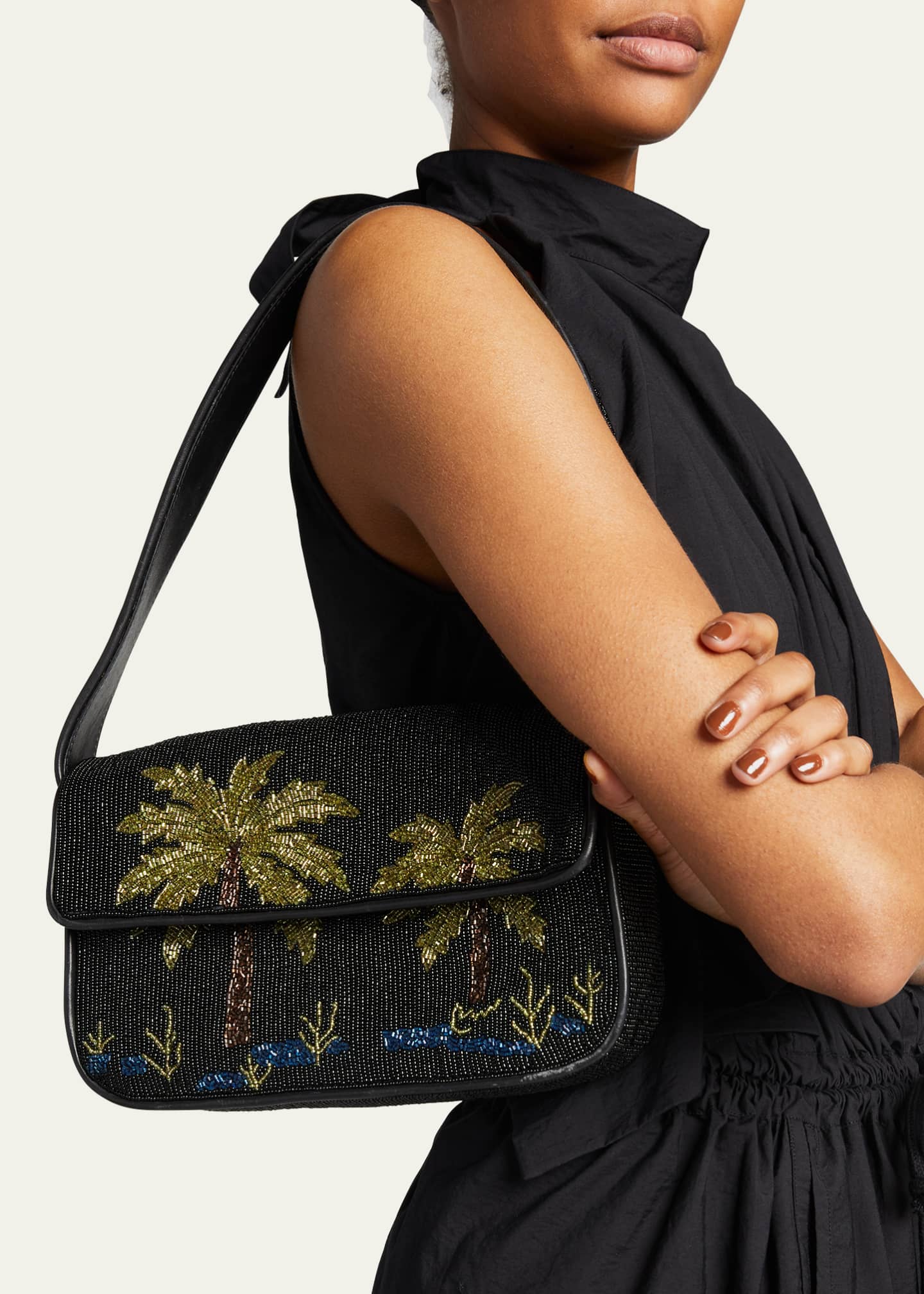 Staud Tommy Floral Shoulder Bag - Bergdorf Goodman