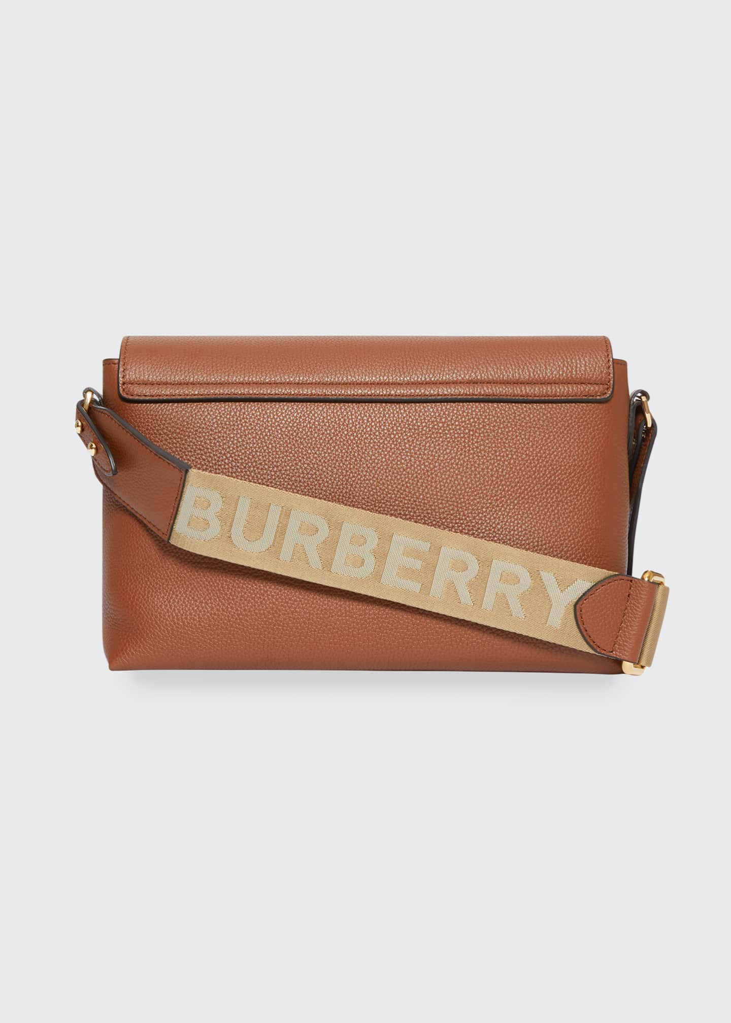 Burberry Note Medium Vintage Check & Leather Crossbody Bag with Logo ...