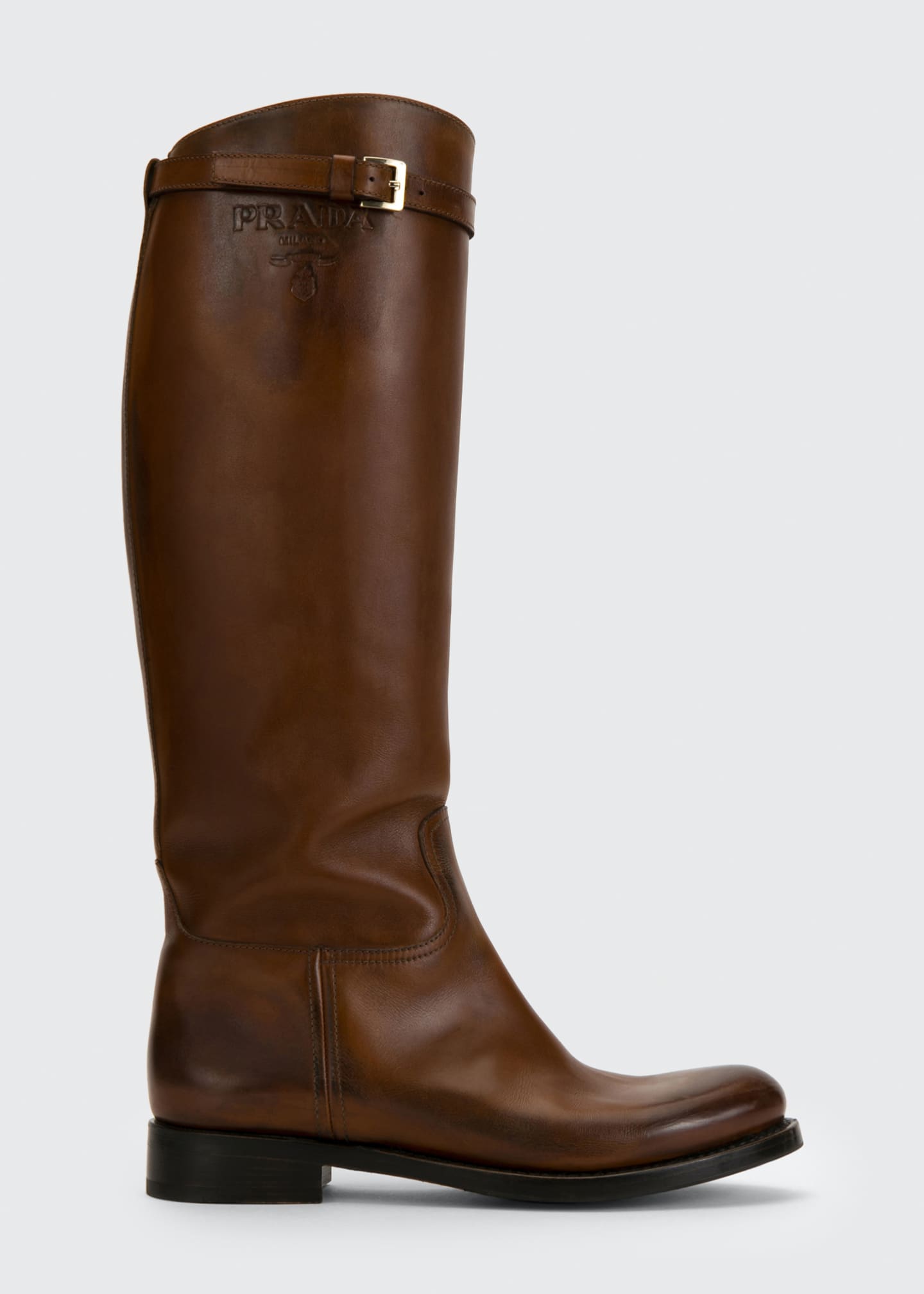 prada stretch leather tall boots