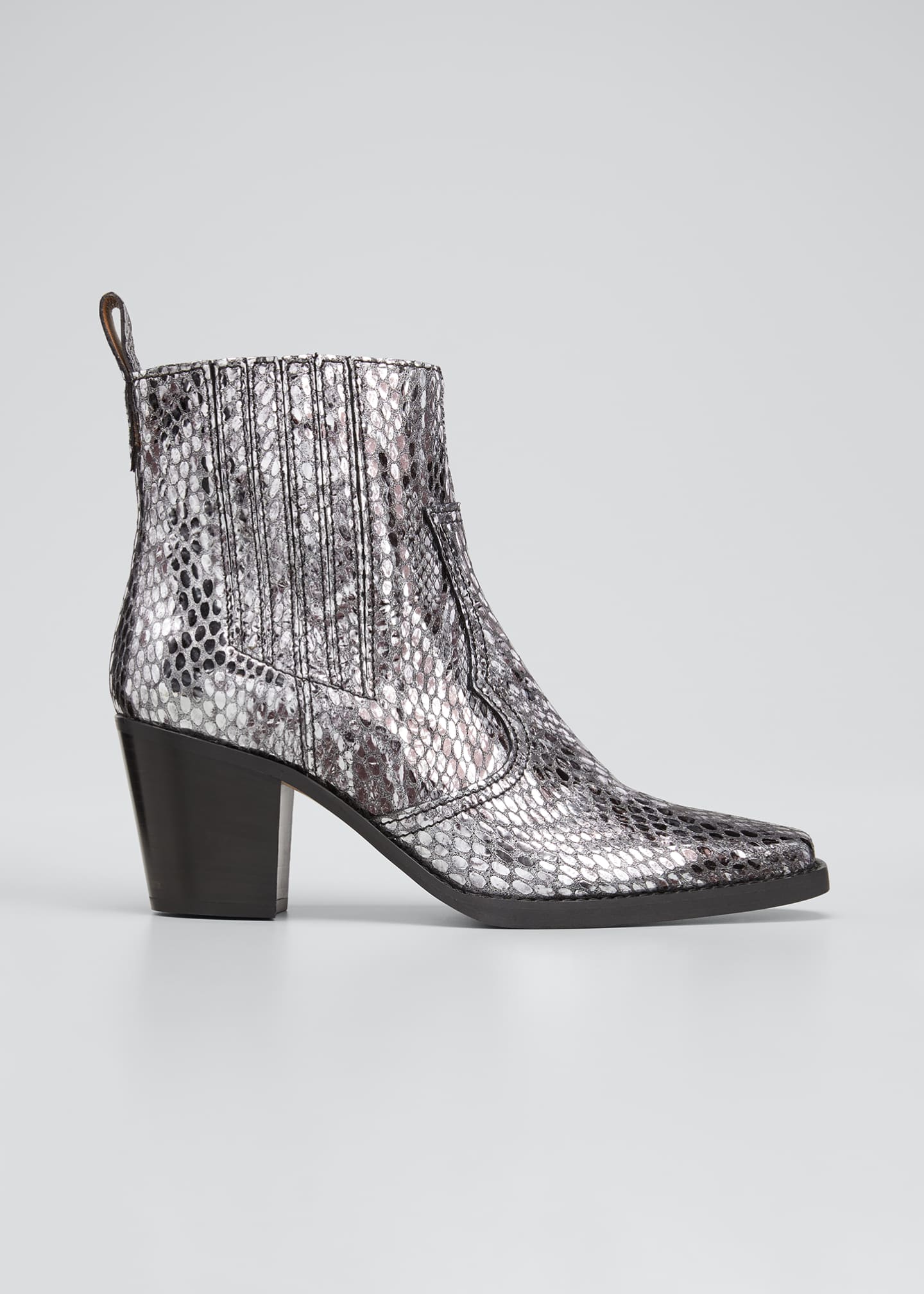 ganni snake boots
