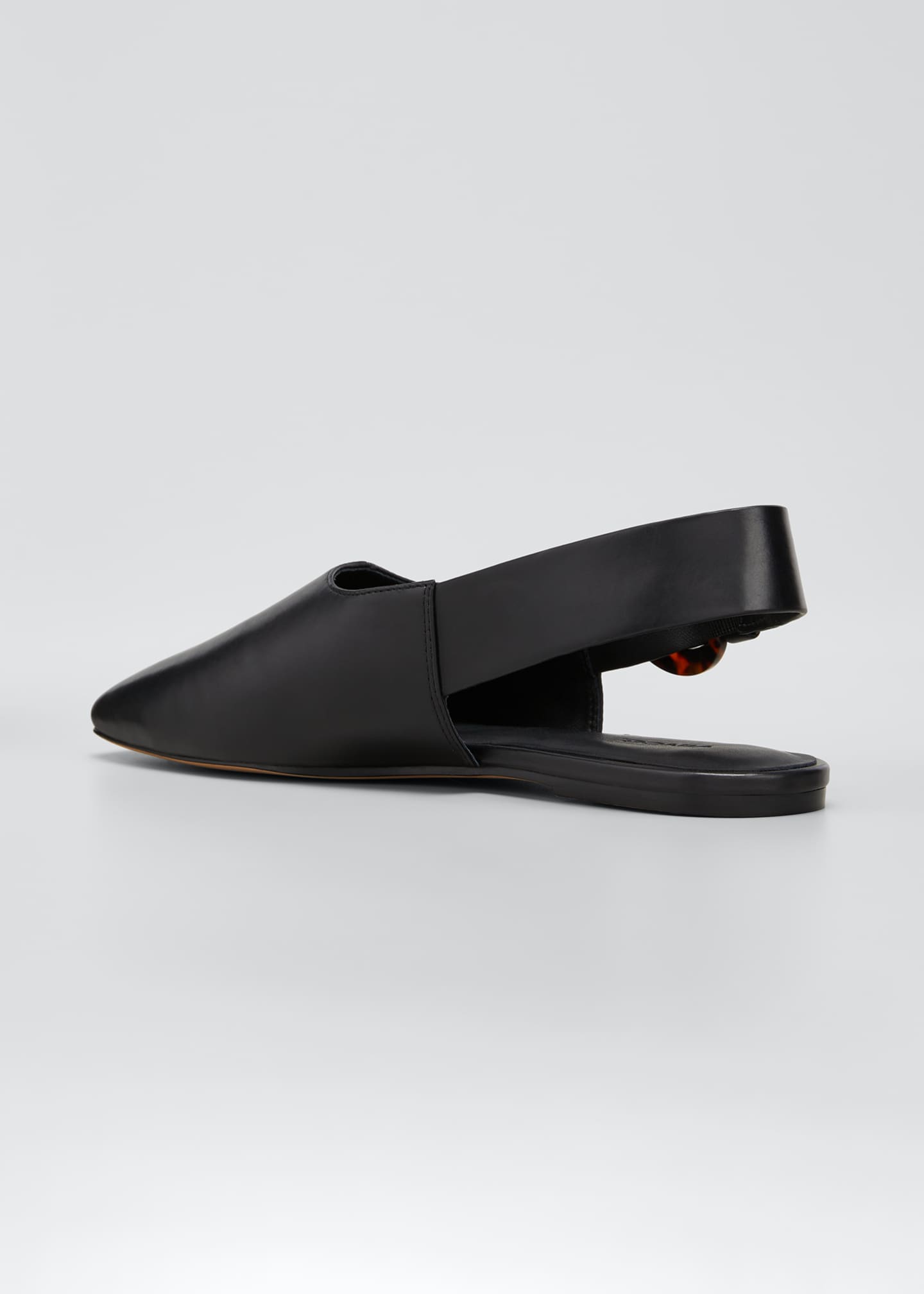 Vince Cadot Tortoise Buckle Slingback Flats - Bergdorf Goodman