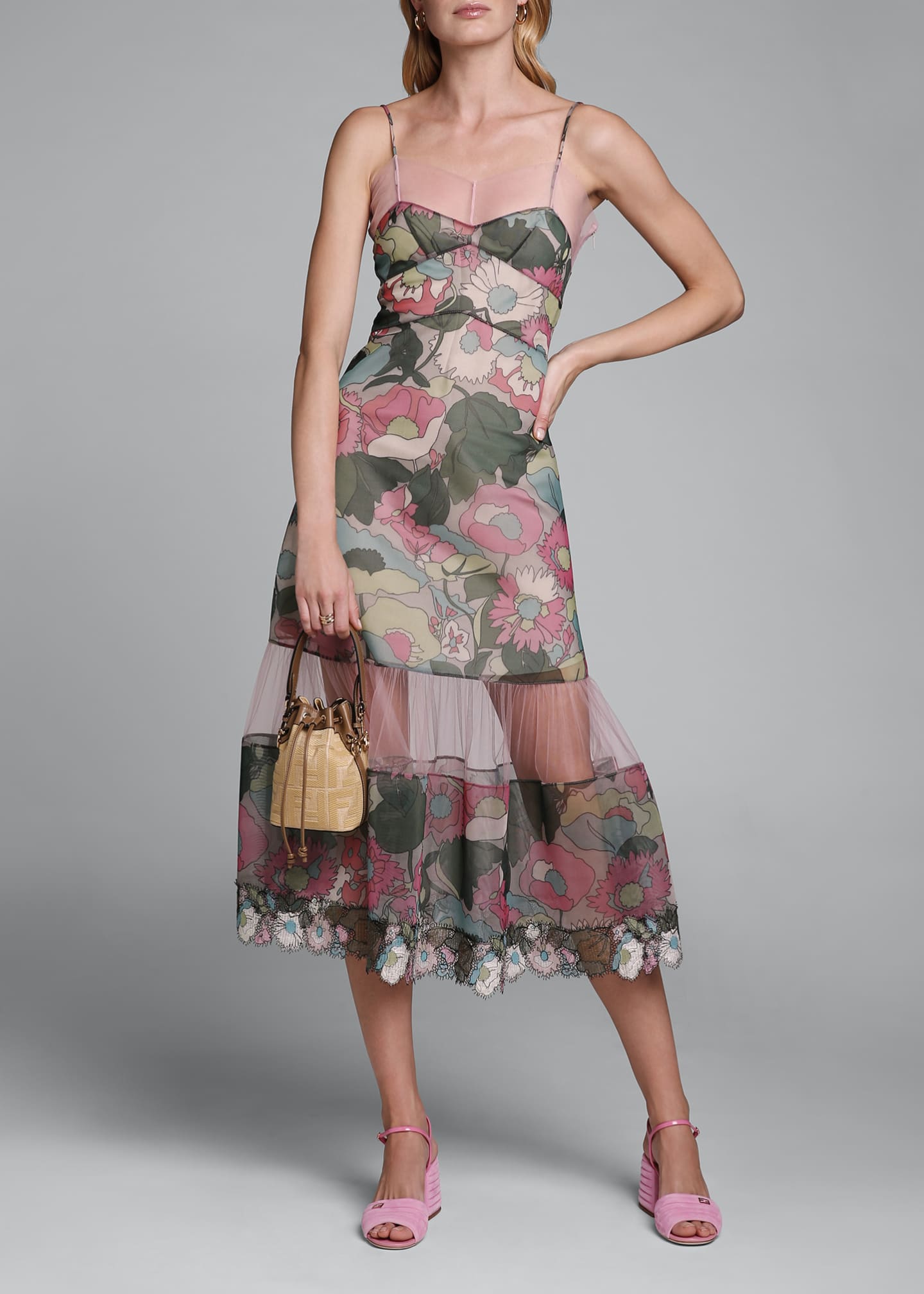 fendi printed dress