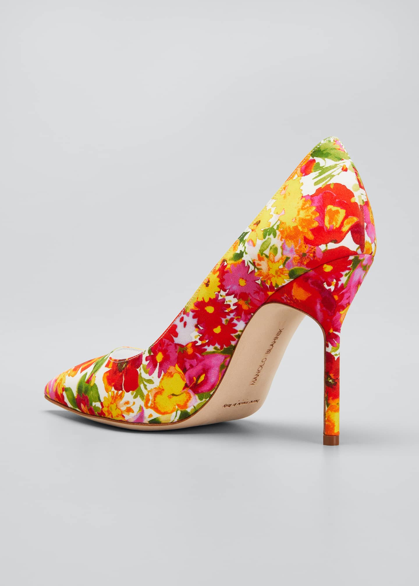 Manolo Blahnik BB 105mm Floral Fabric Pumps Bergdorf Goodman