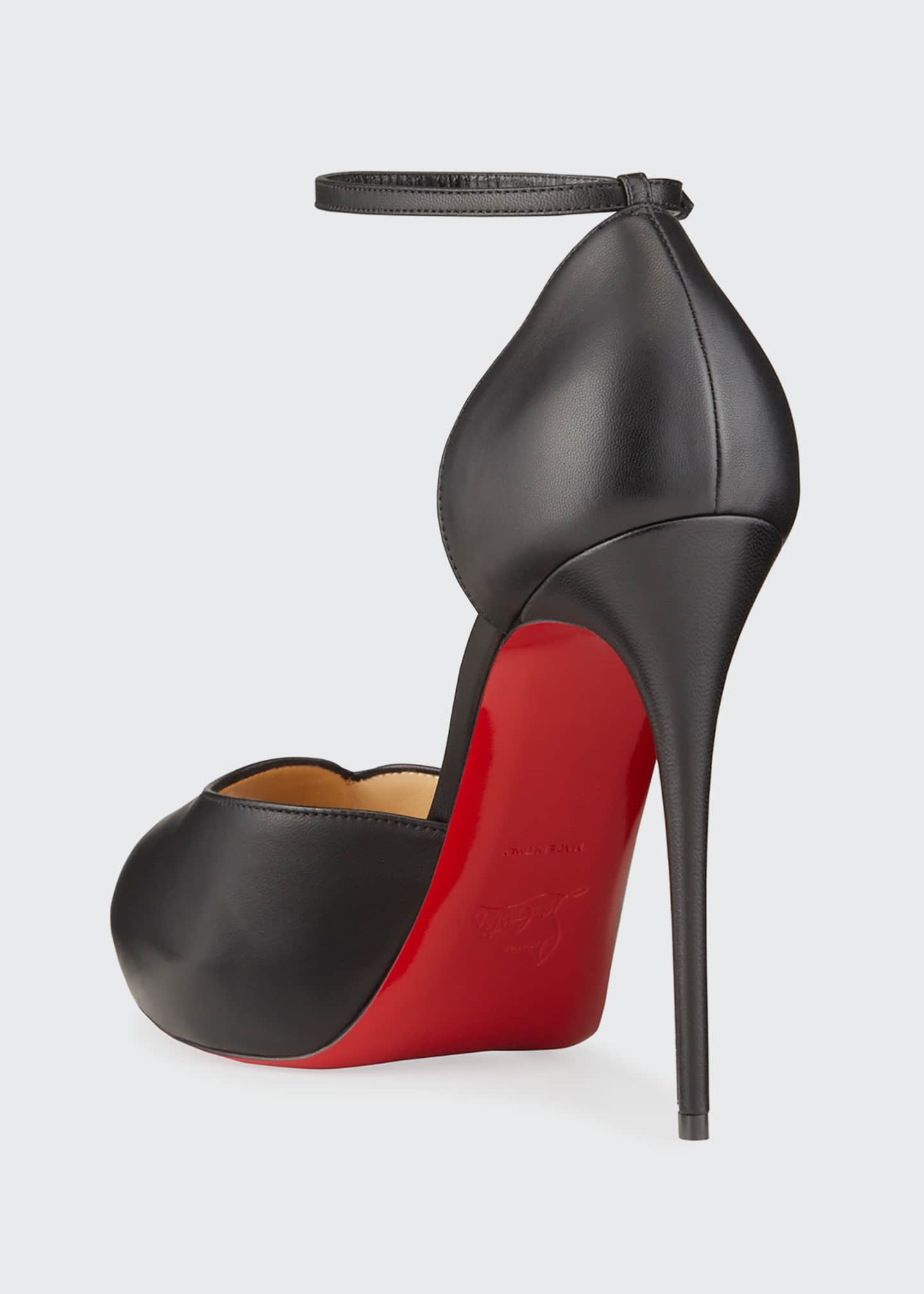 Christian Louboutin Round Chick Alta Red Sole Pumps - Bergdorf Goodman