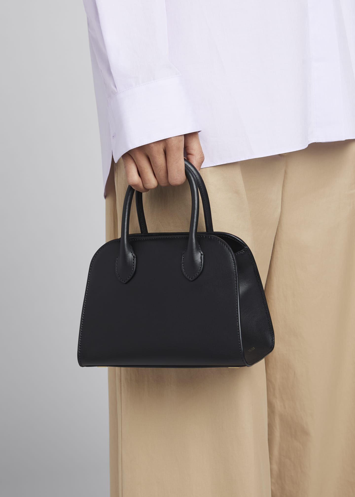 THE ROW Margaux 7.5 Top-Handle Bag in Calfskin Leather - Bergdorf Goodman