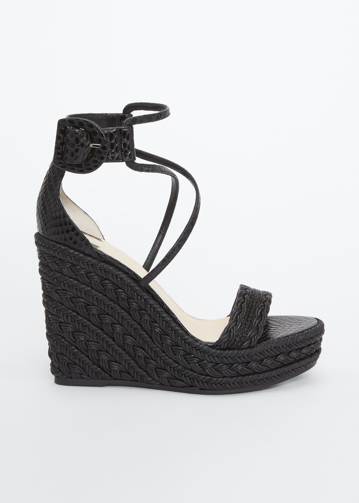 Christian Louboutin Bodrum Woven Cotton Ankle Tie Espadrille Sandals Bergdorf Goodman