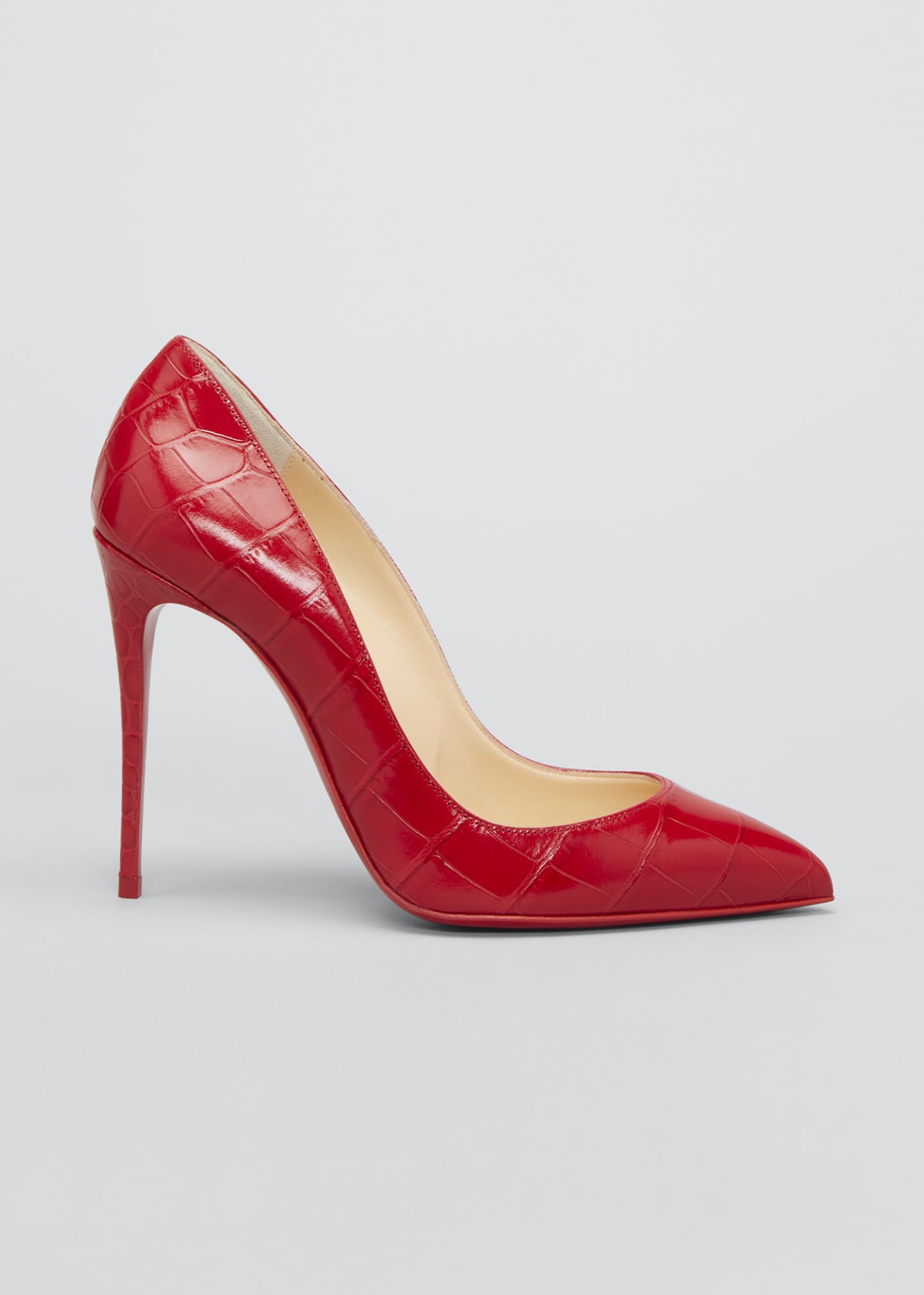 red croc heels