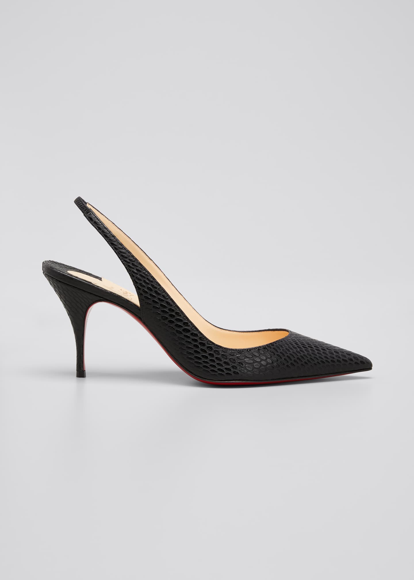 snake print slingback shoes