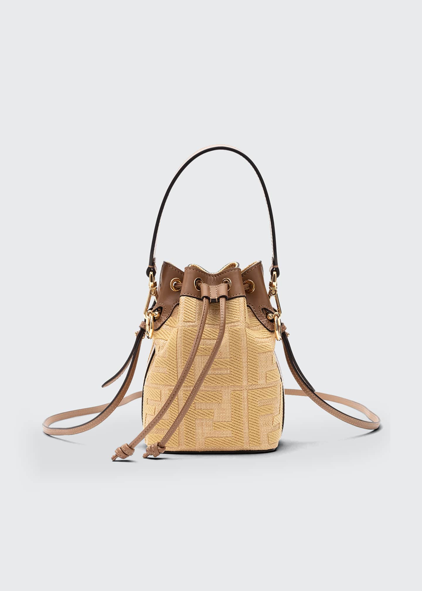 fendi mon tresor mini ff bucket bag