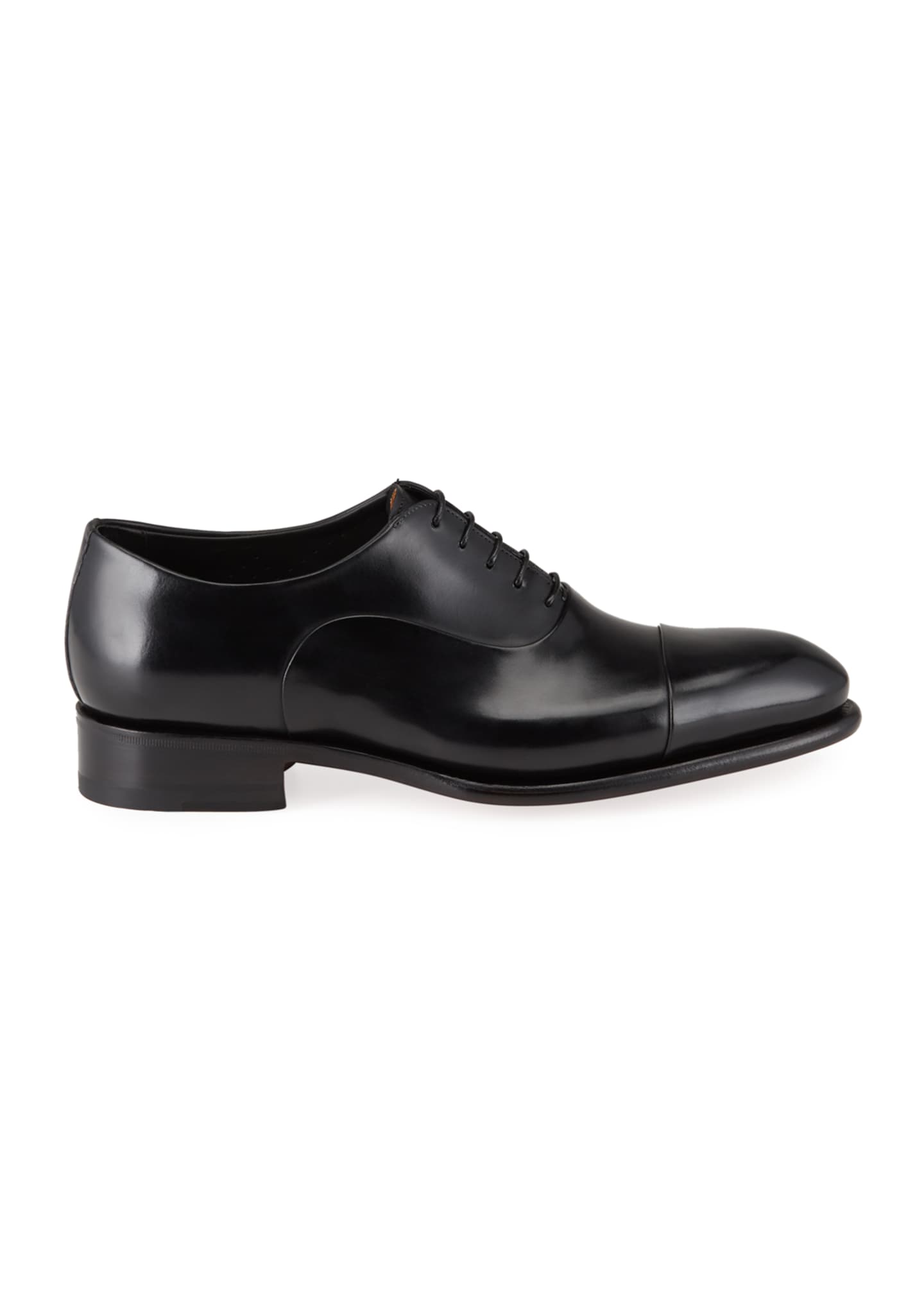 Santoni Men's Isaac Cap-Toe Leather Oxford Shoes - Bergdorf Goodman