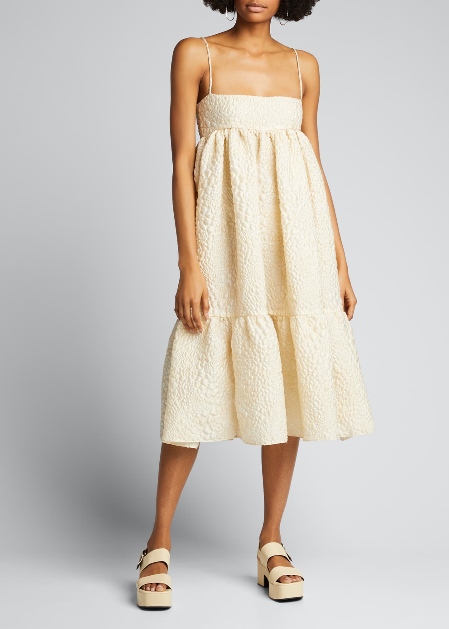 square neck babydoll dress