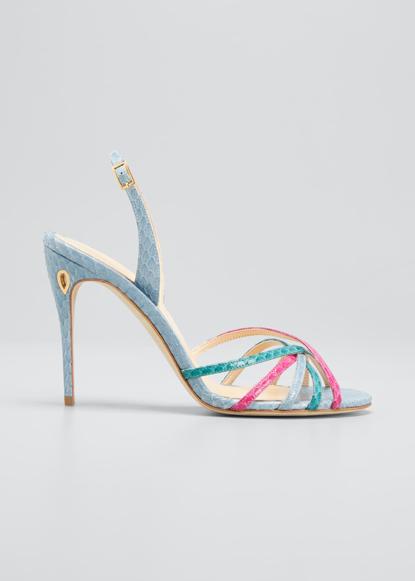 snake print slingback shoes