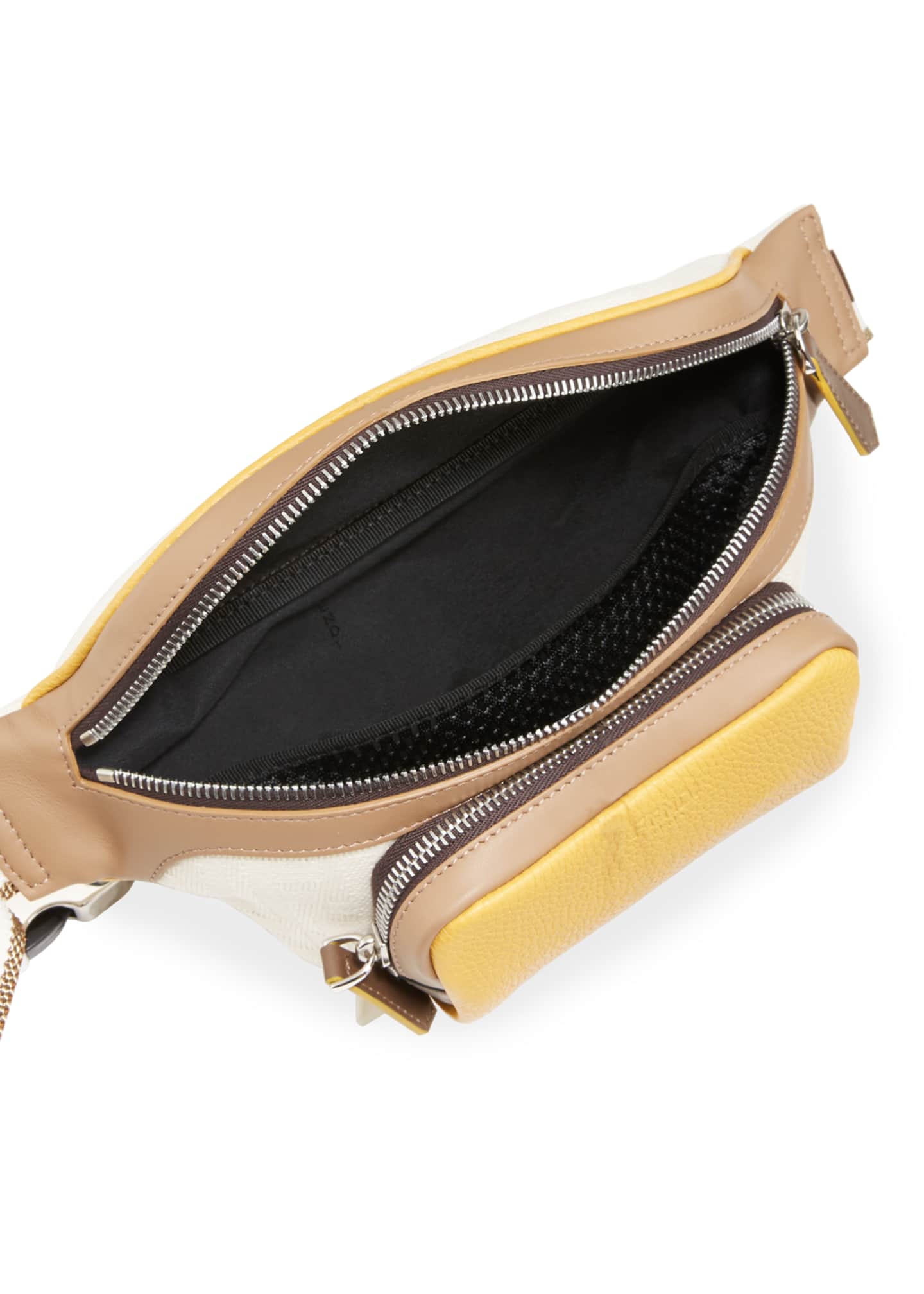 Fendi Men S Canvas Suede Belt Bag Bergdorf Goodman