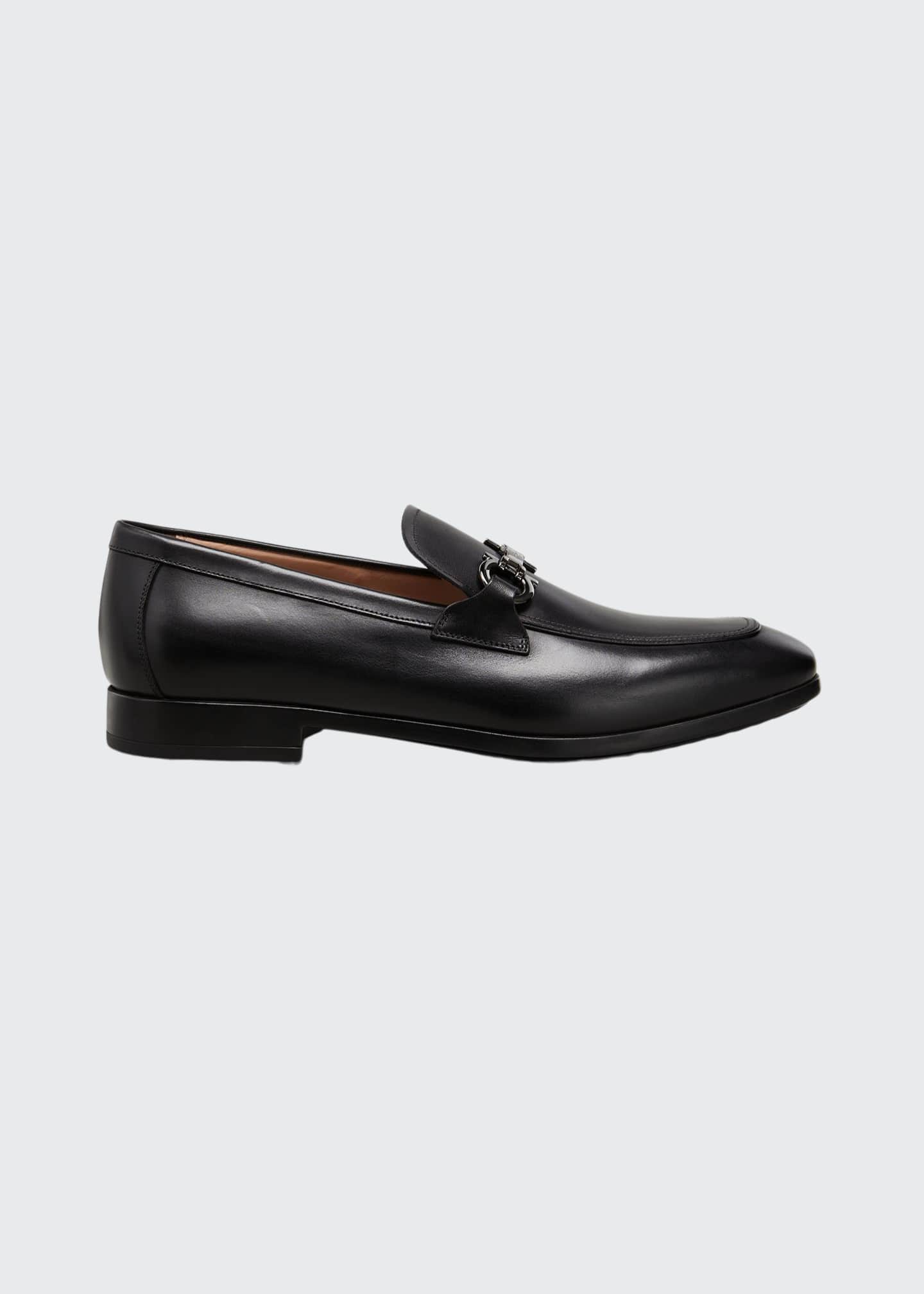 benford gancini bit leather loafers