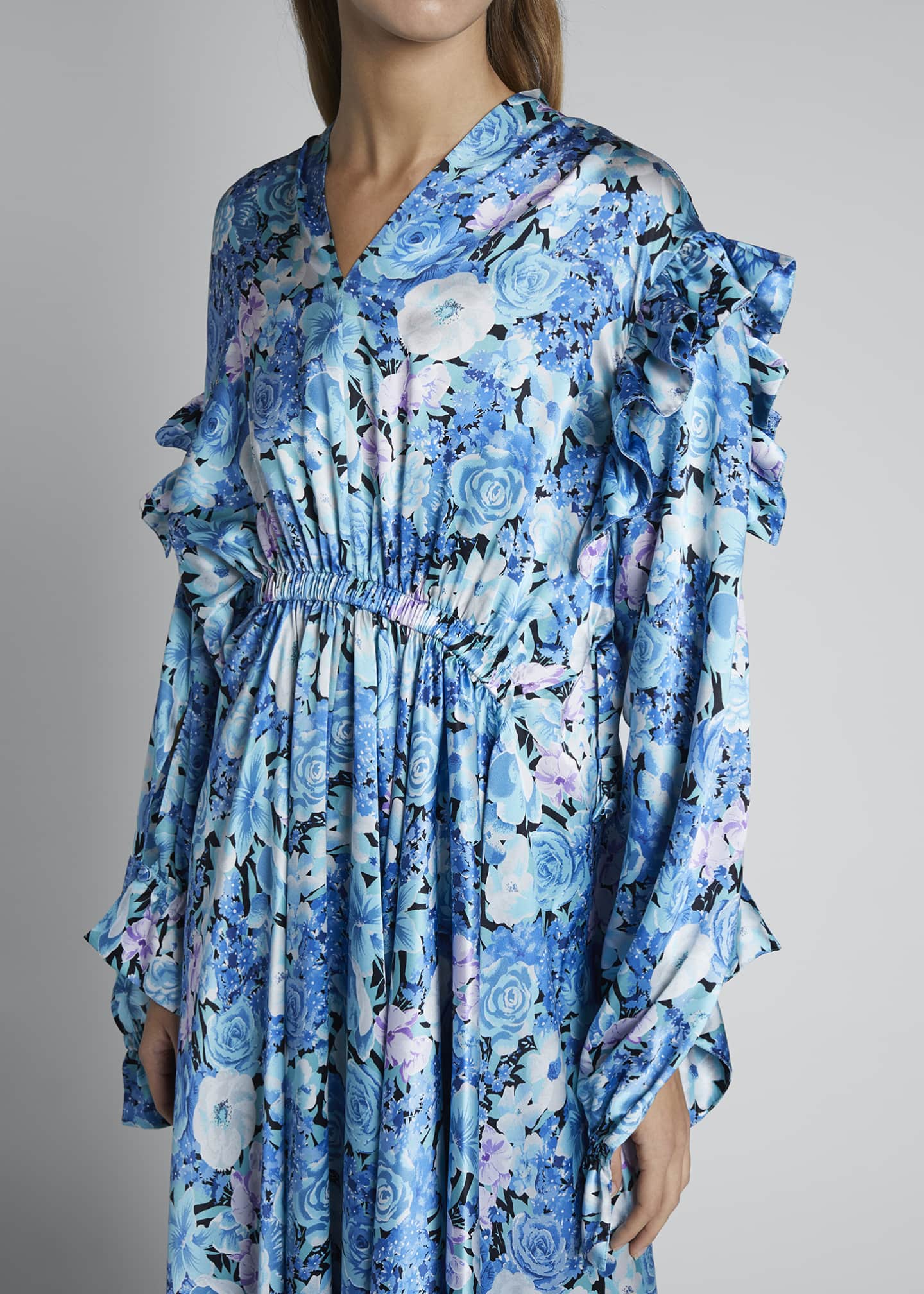 balenciaga floral dress