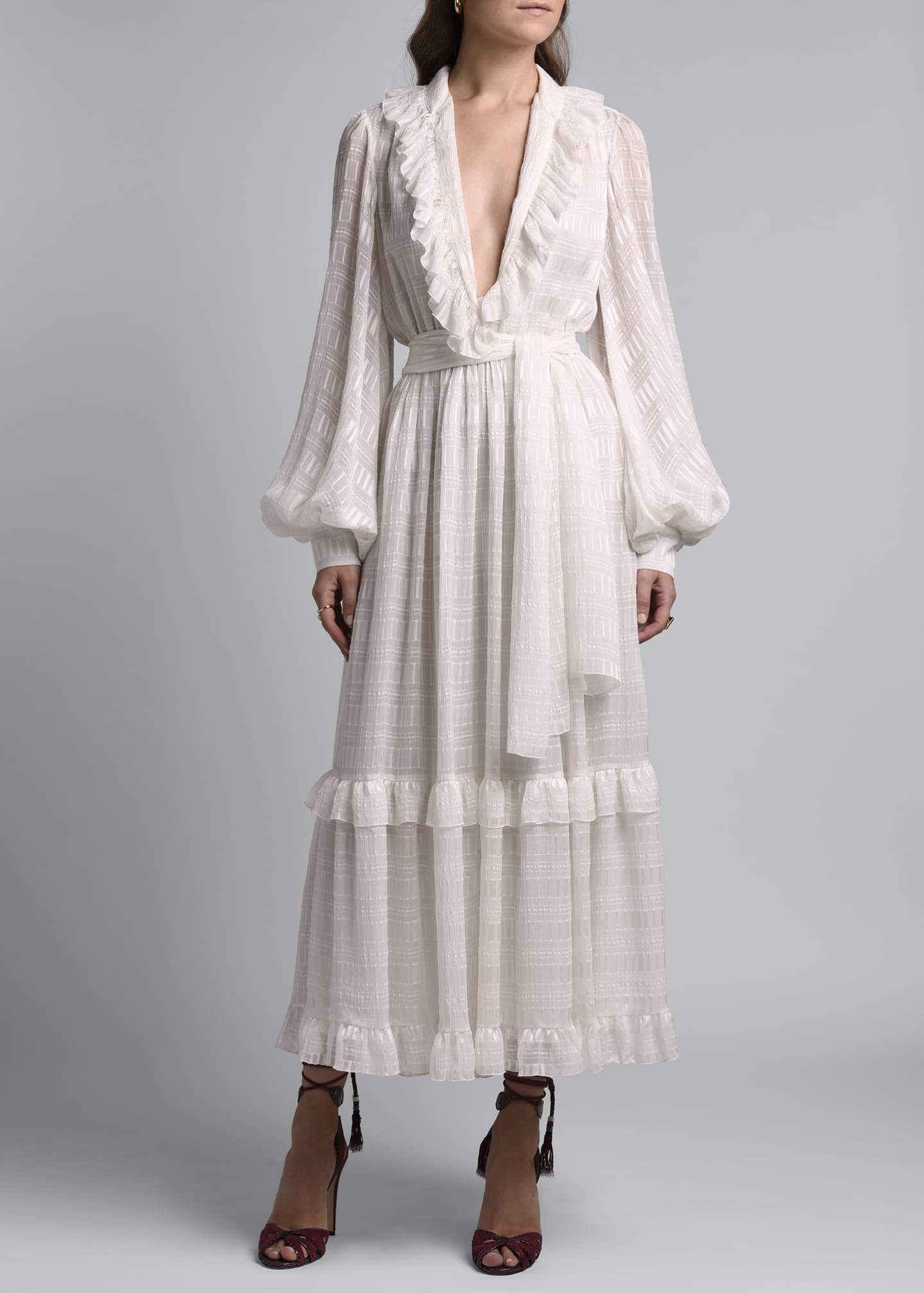 Etro Ruffled Silk Dress - Bergdorf Goodman