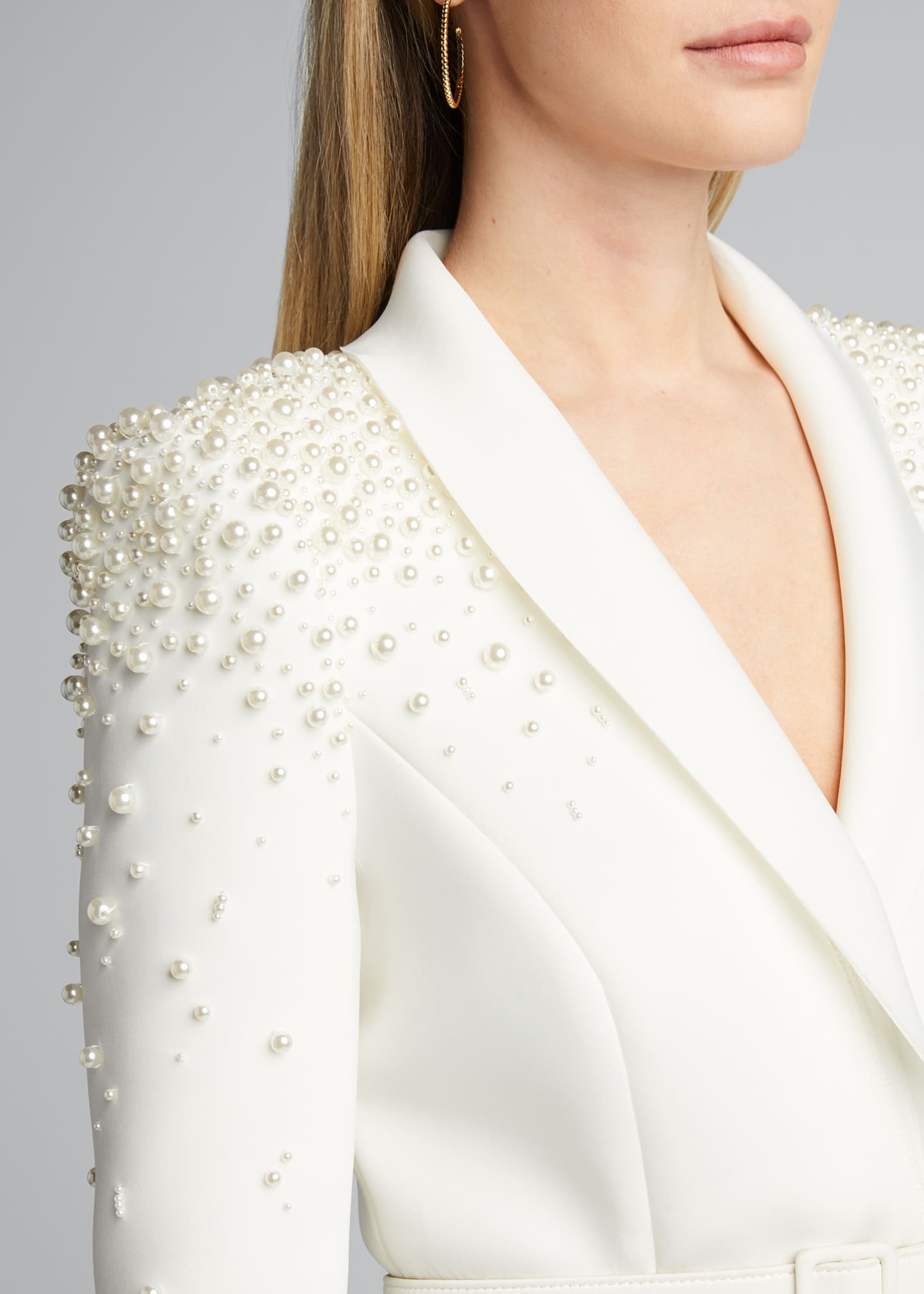 badgley mischka long sleeve dress