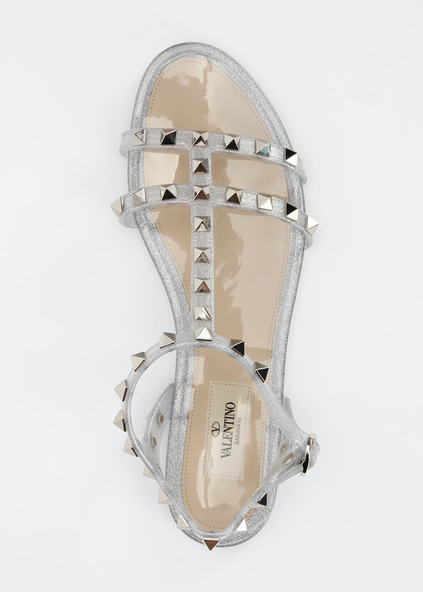 valentino garavani rockstud jelly gladiator sandals