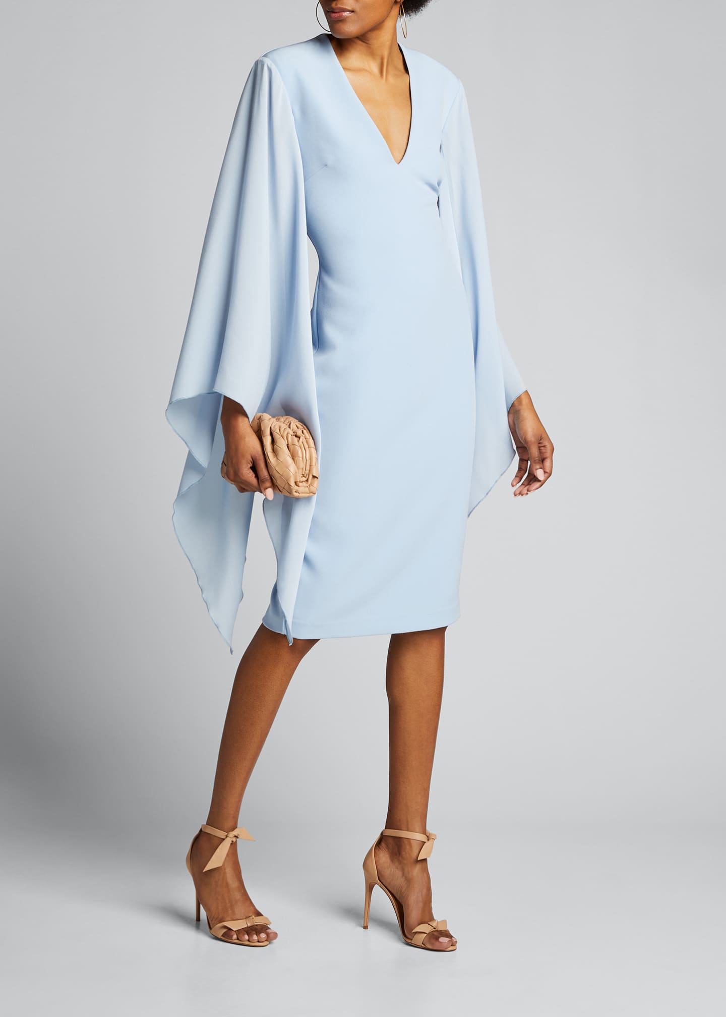 crepe sheath dress