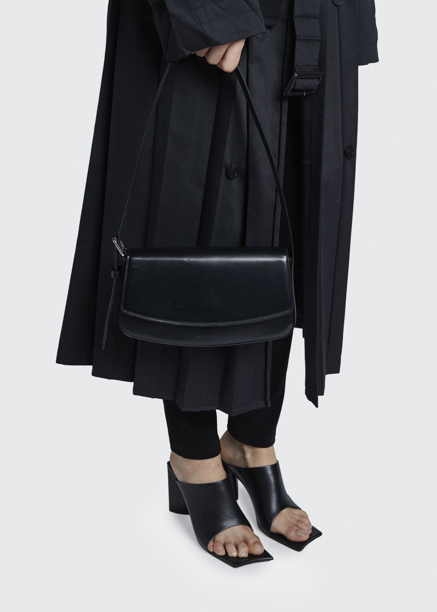 Balenciaga Ghost FlapTop Shoulder Bag Bergdorf Goodman