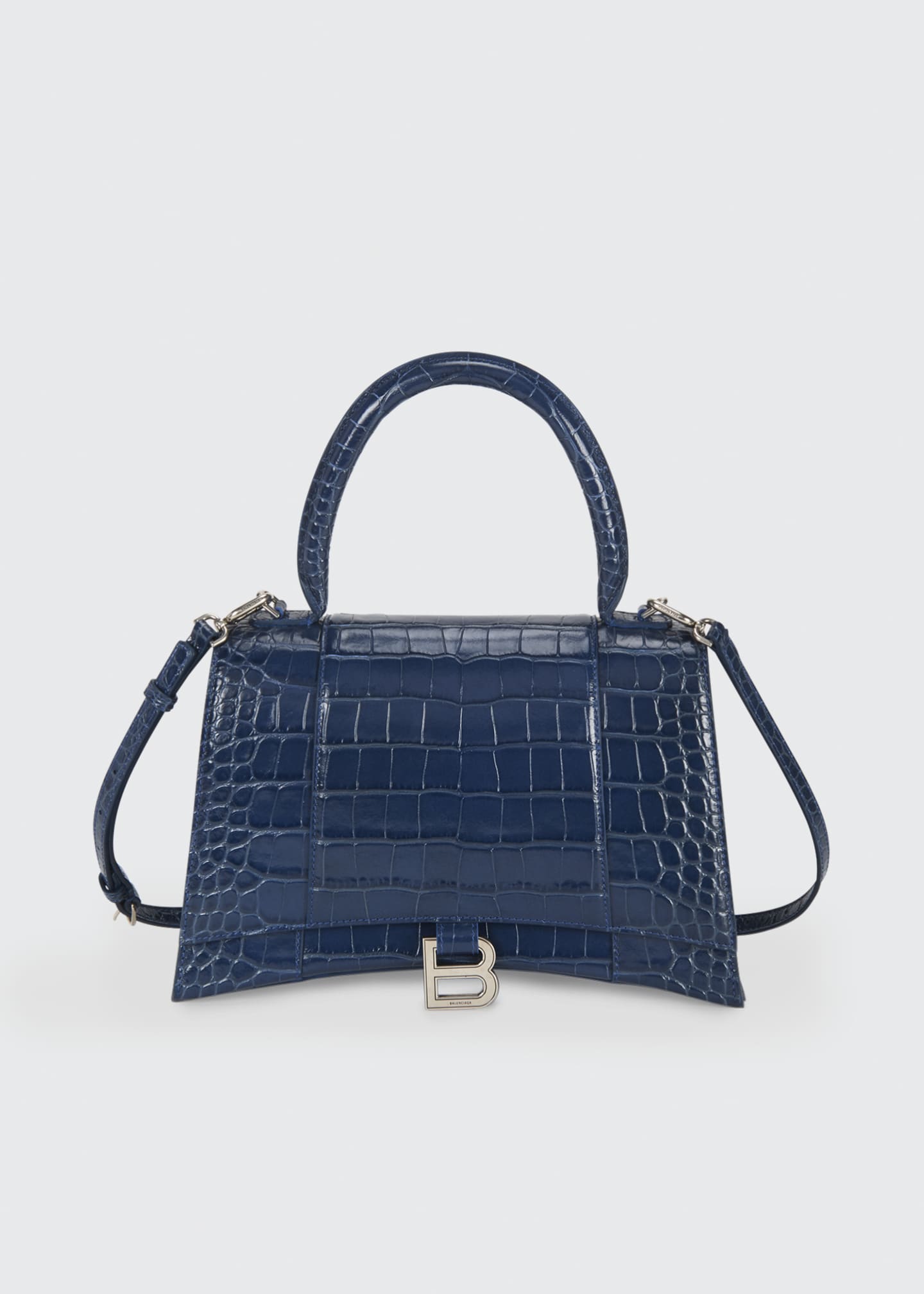 Download Balenciaga Hourglass Mock-Croc Top Handle Bag - Bergdorf ...