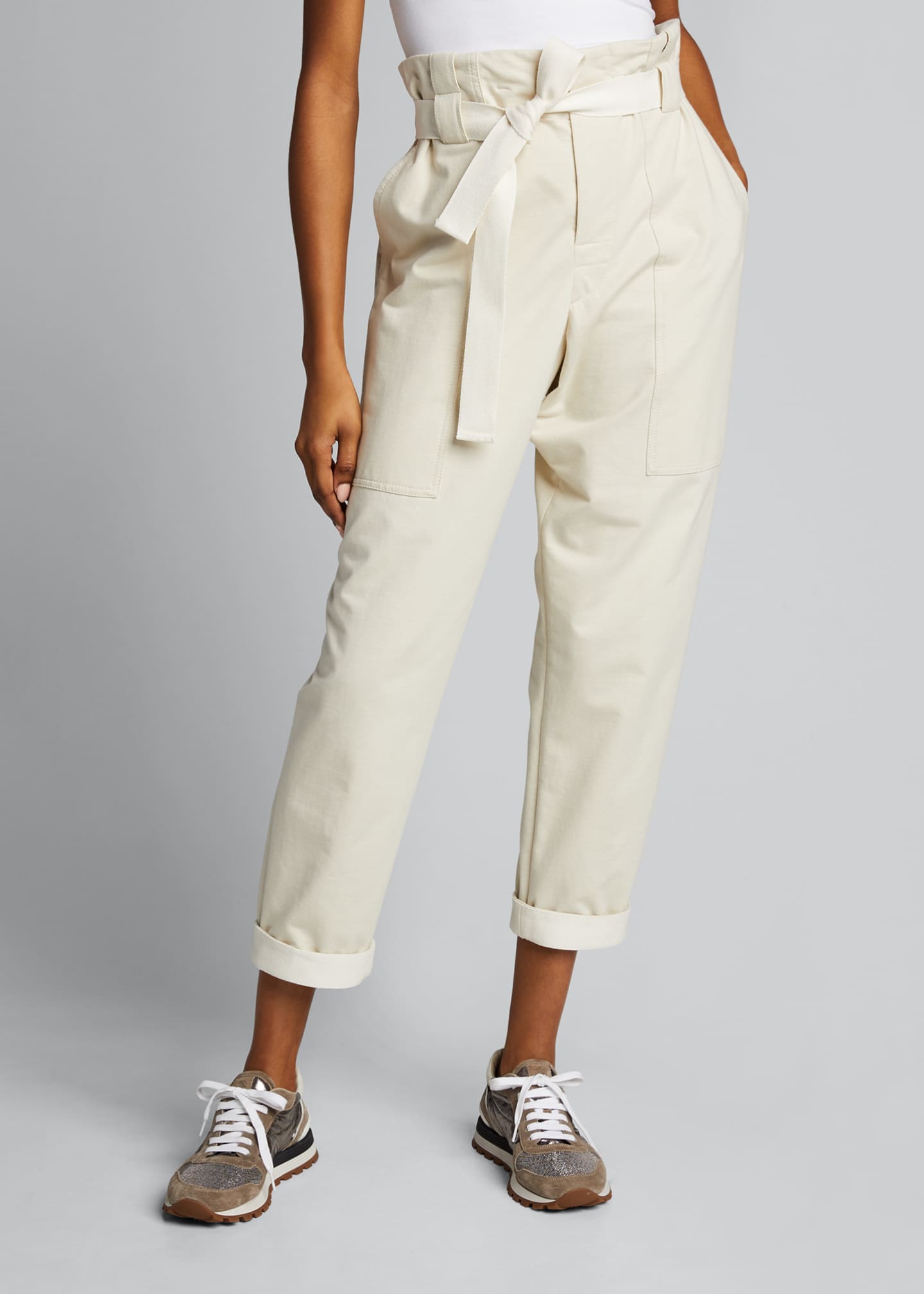 Brunello Cucinelli Lightweight Fleece TieWaist Pants Bergdorf Goodman — free download
