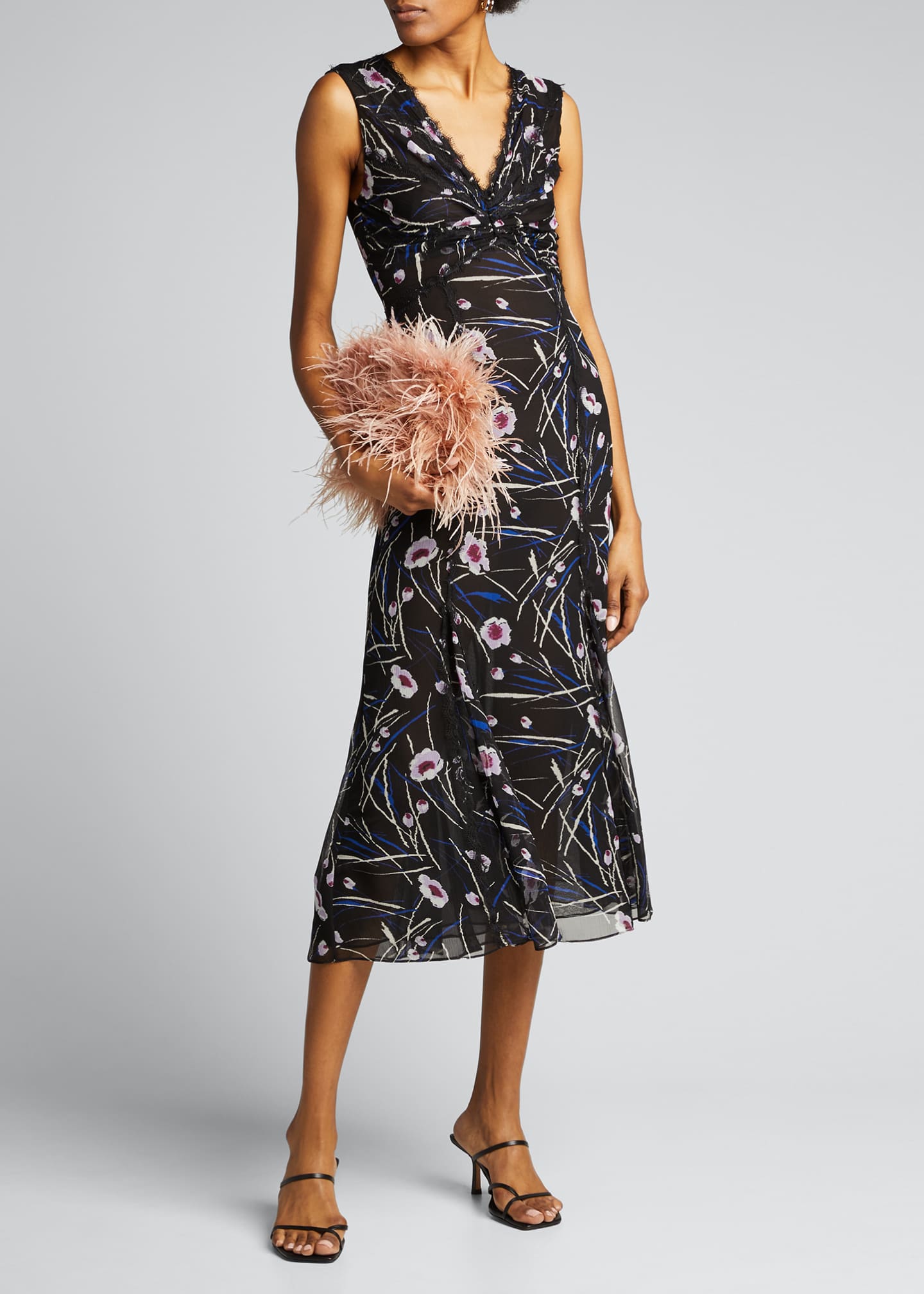 Jason Wu Collection Stem Floral Print Silk Dress - Bergdorf Goodman