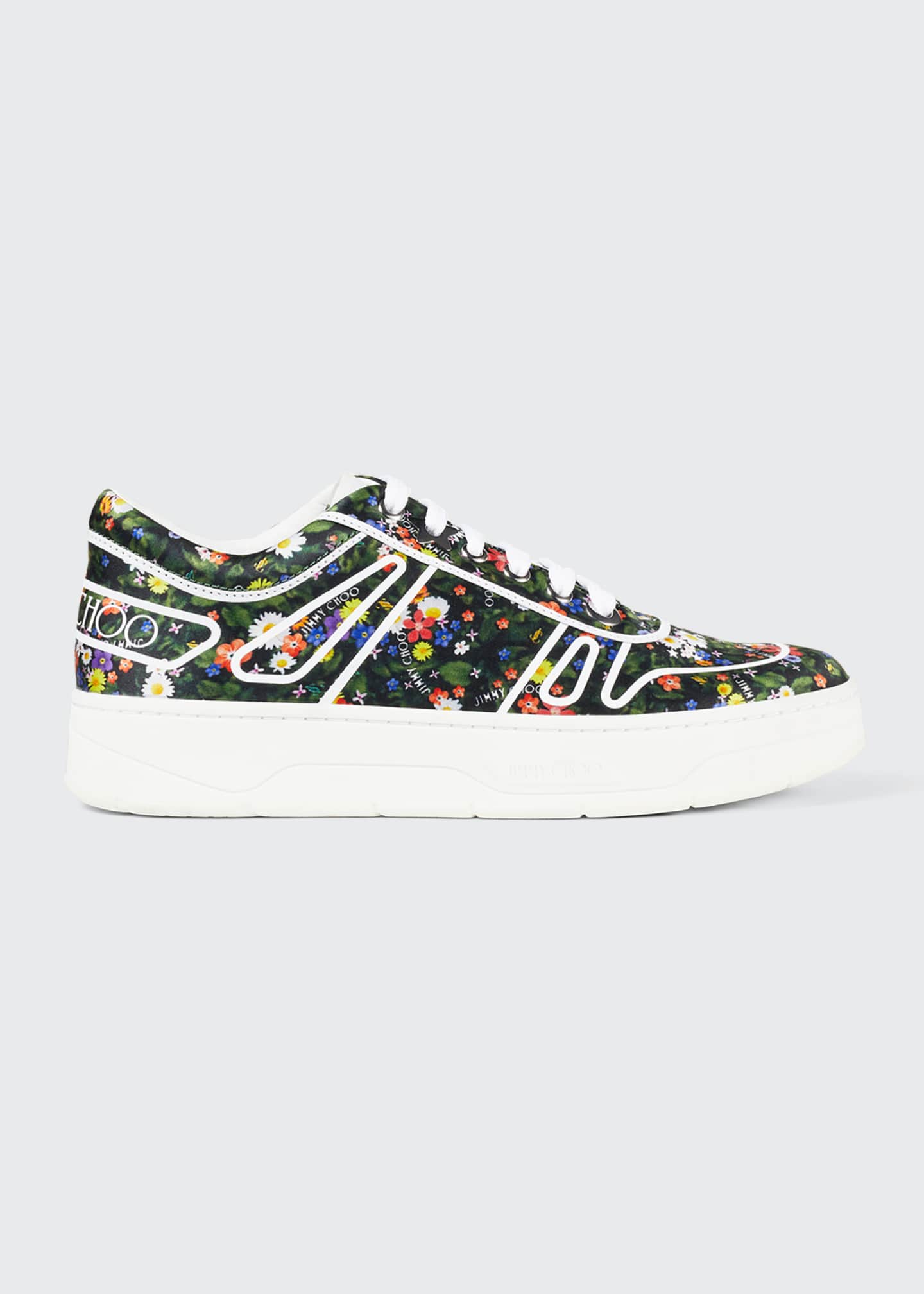 Jimmy Choo Hawaii Floral Sneakers Bergdorf Goodman