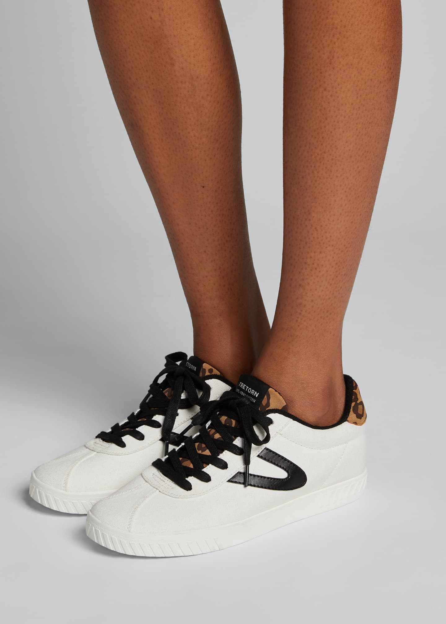 Tretorn Callie Leather Low-Top Sneakers 