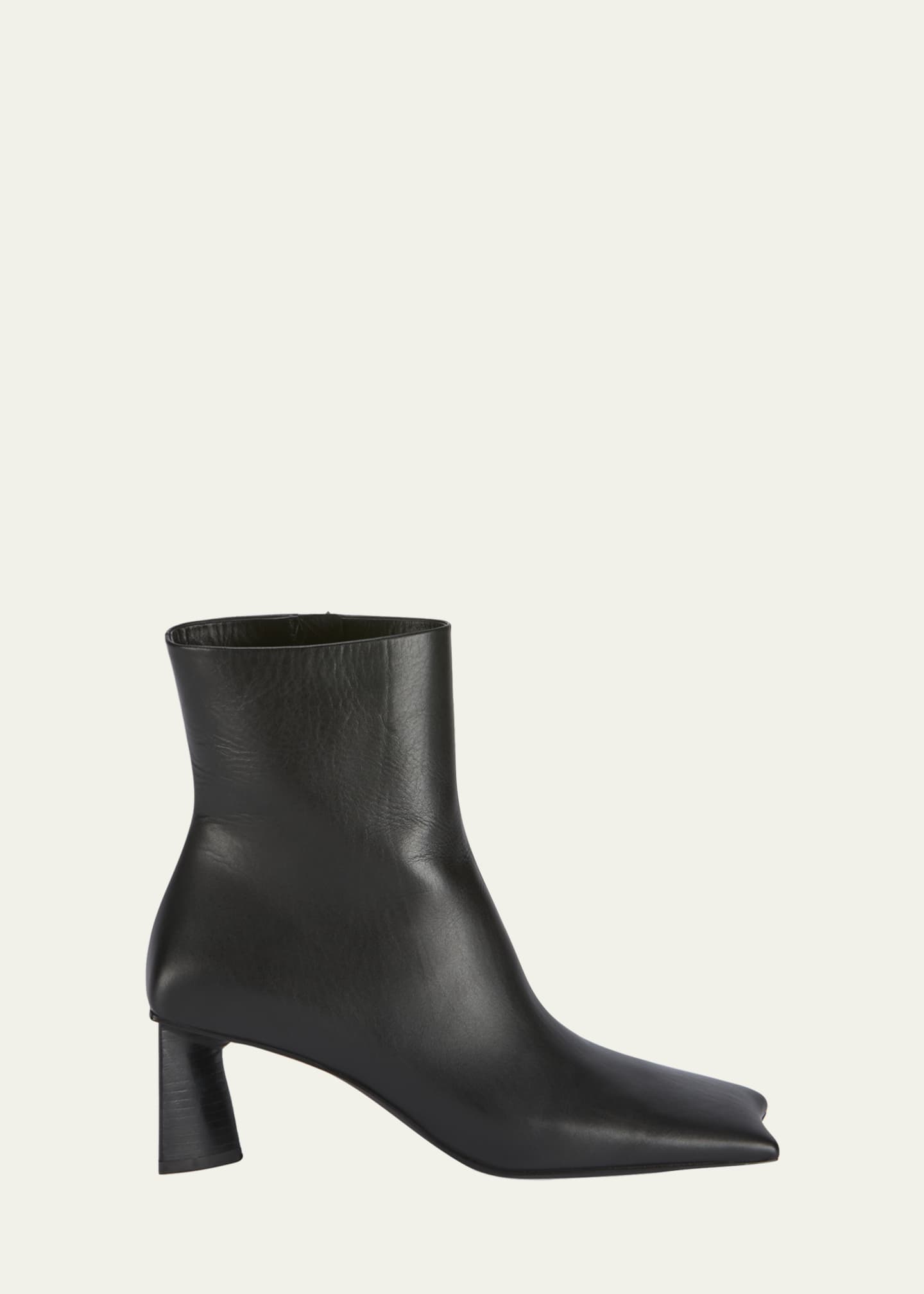 Moon 60mm Square-Toe Zip Booties