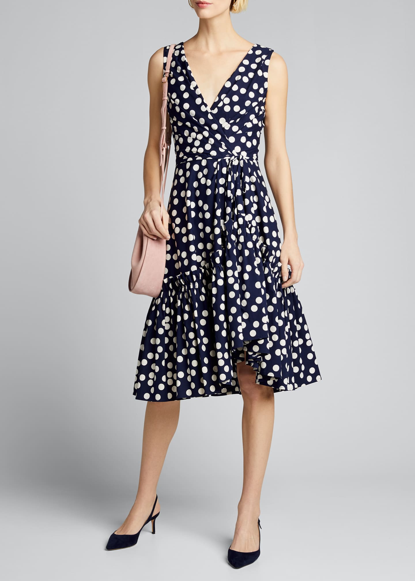 carolina herrera polka dot dress