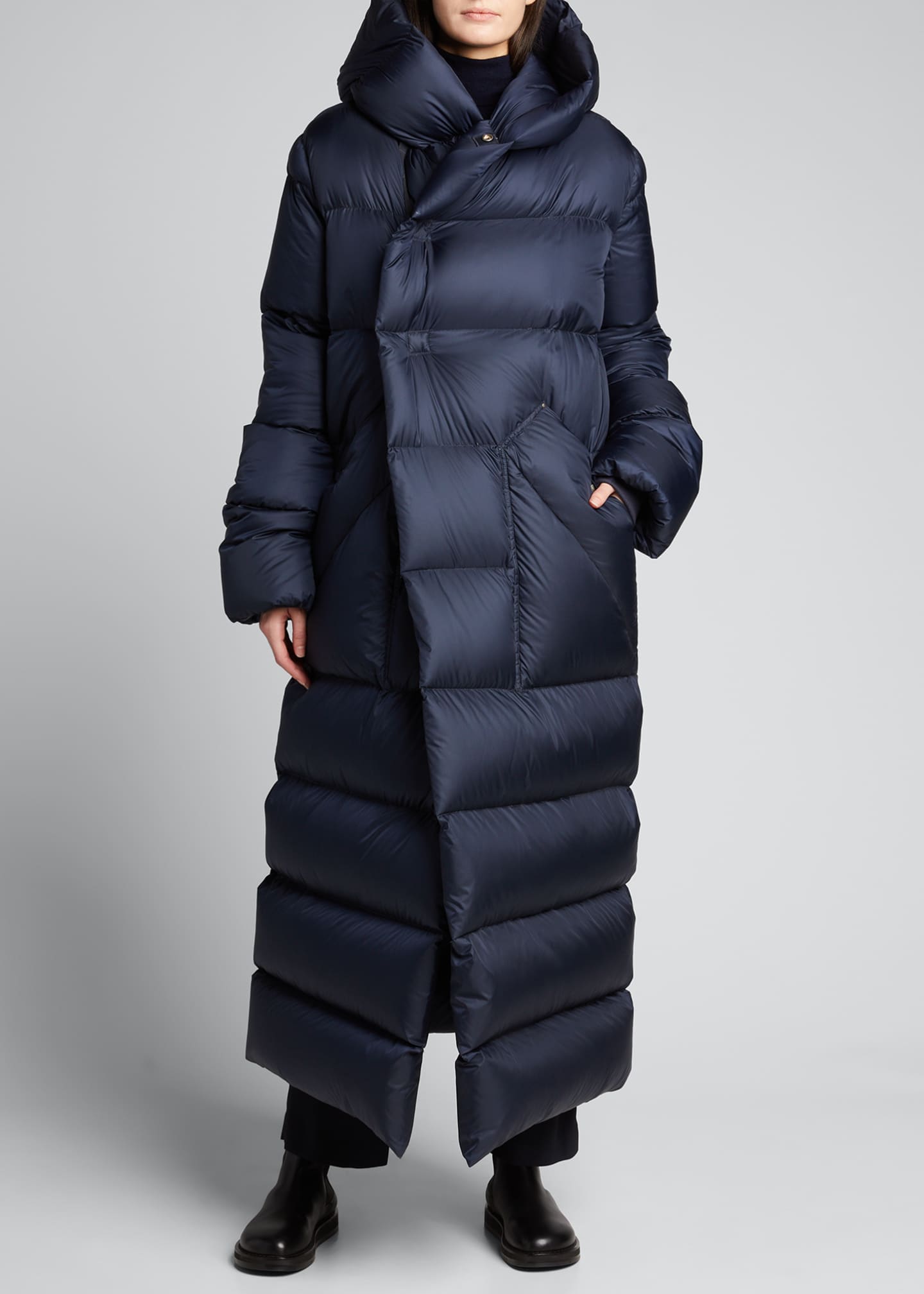Rick Owens Oversized Maxi Hooded Puffer Jacket Bergdorf Goodman