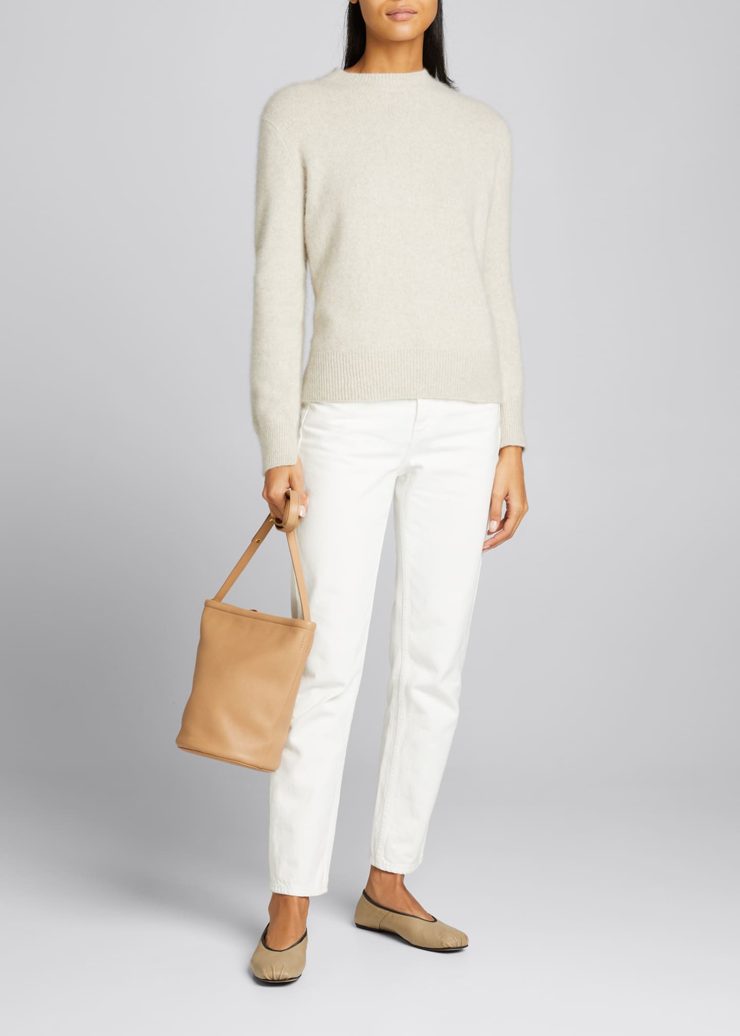 Mansur Gavriel Leather Zip Bucket Bag Bergdorf Goodman