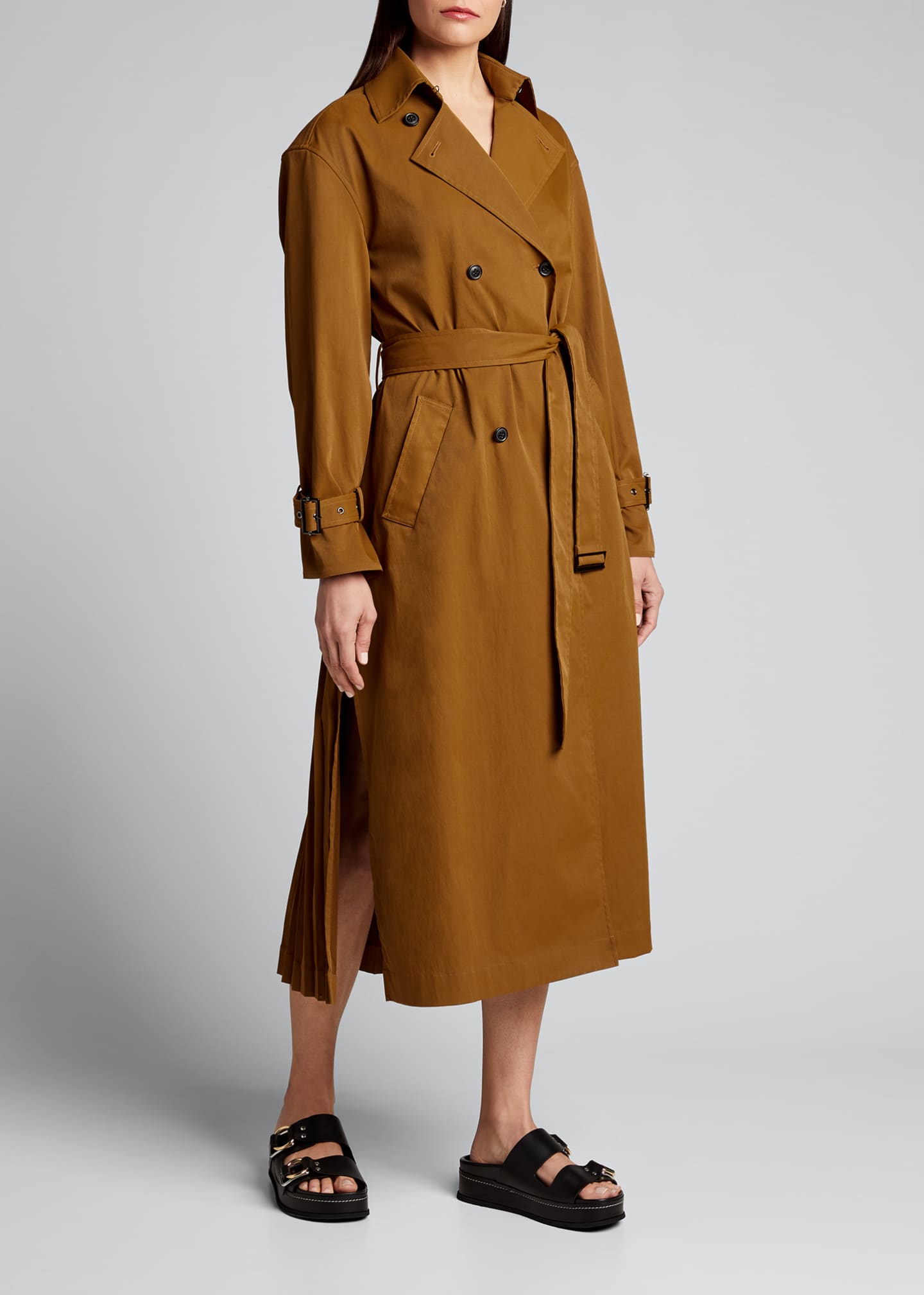 Jason Wu Pleat Back Trench Coat Bergdorf Goodman