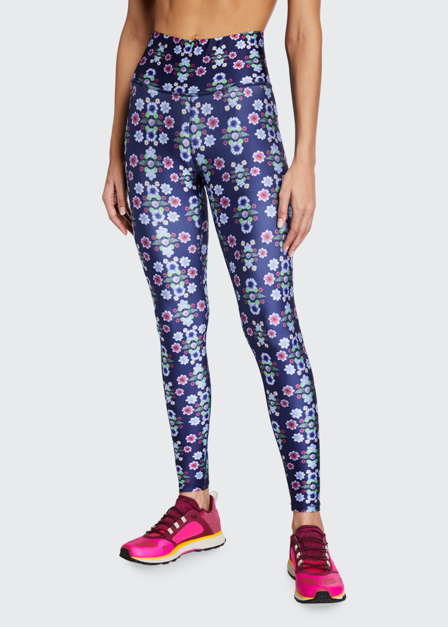 floral high rise pants