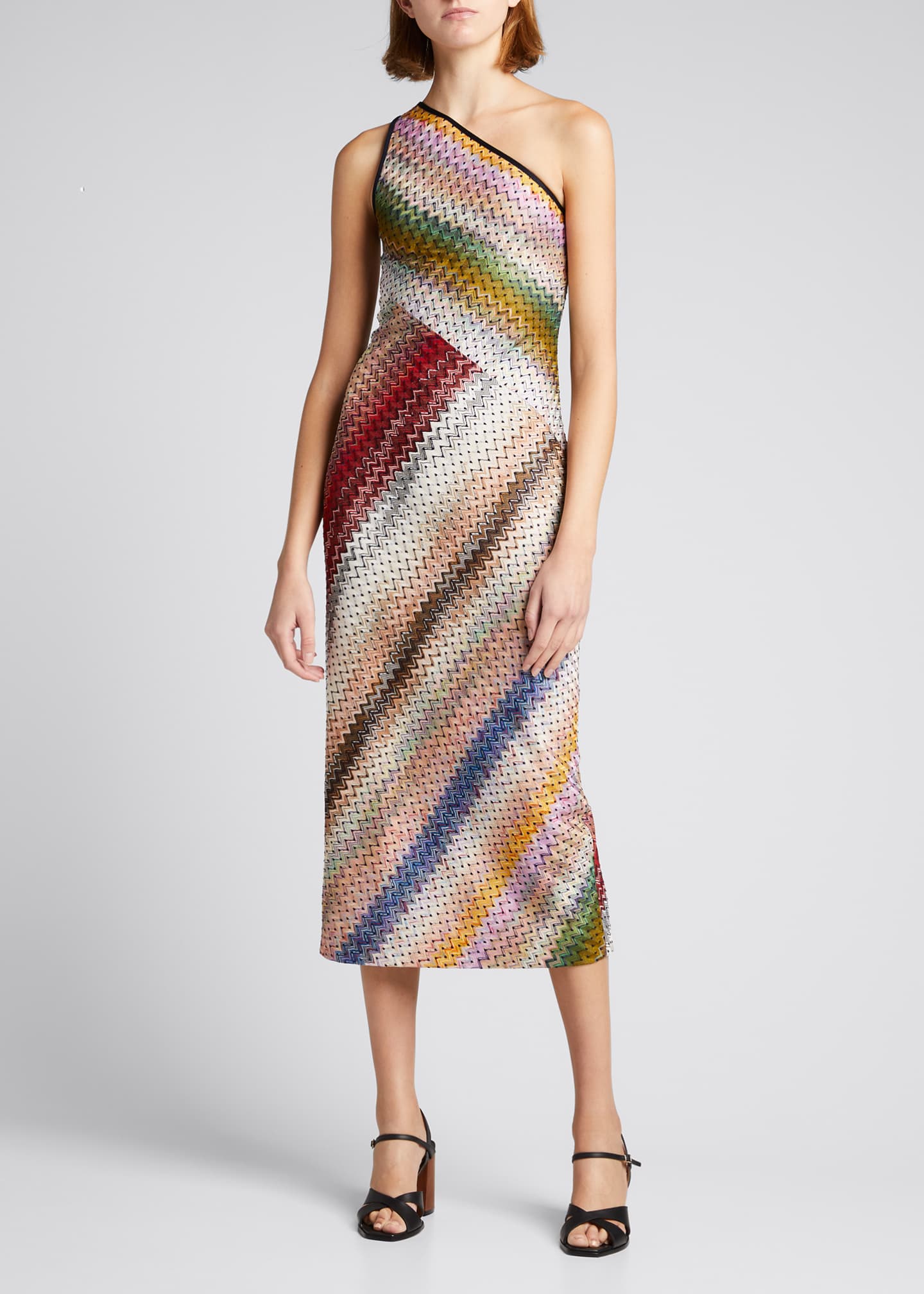 missoni one shoulder dress