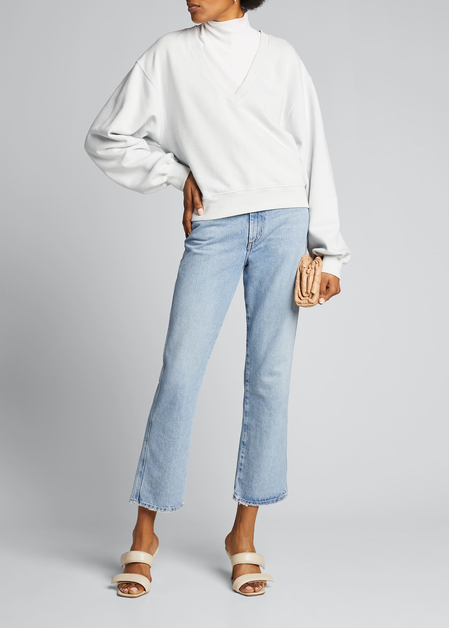 agolde balloon sleeve sweatshirt