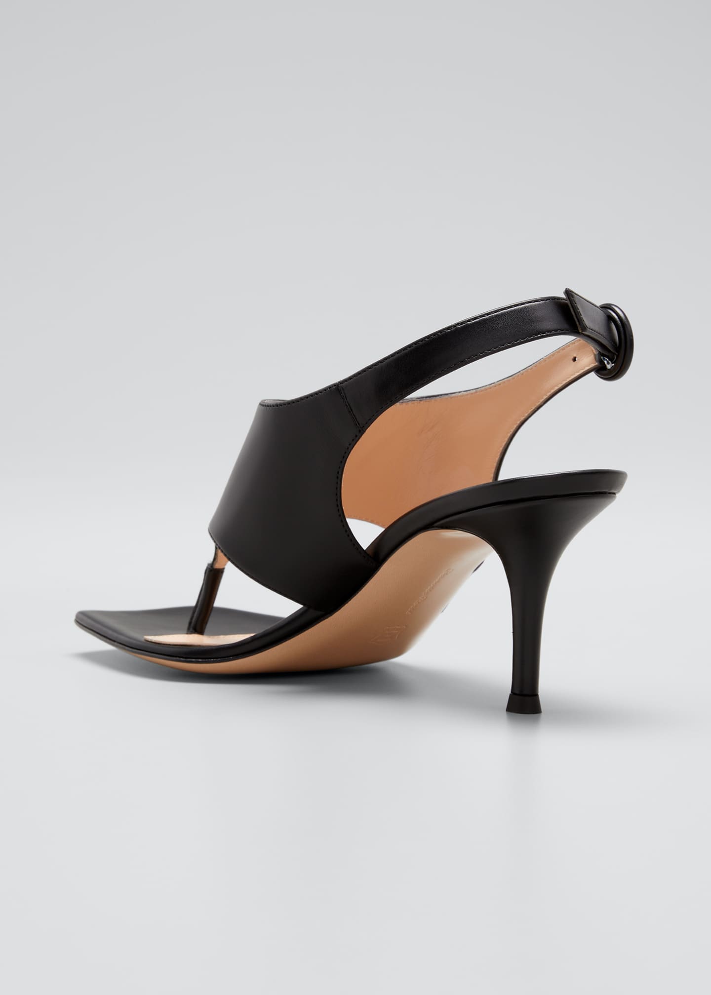 gianvito rossi 70mm leather slingback heeled sandals