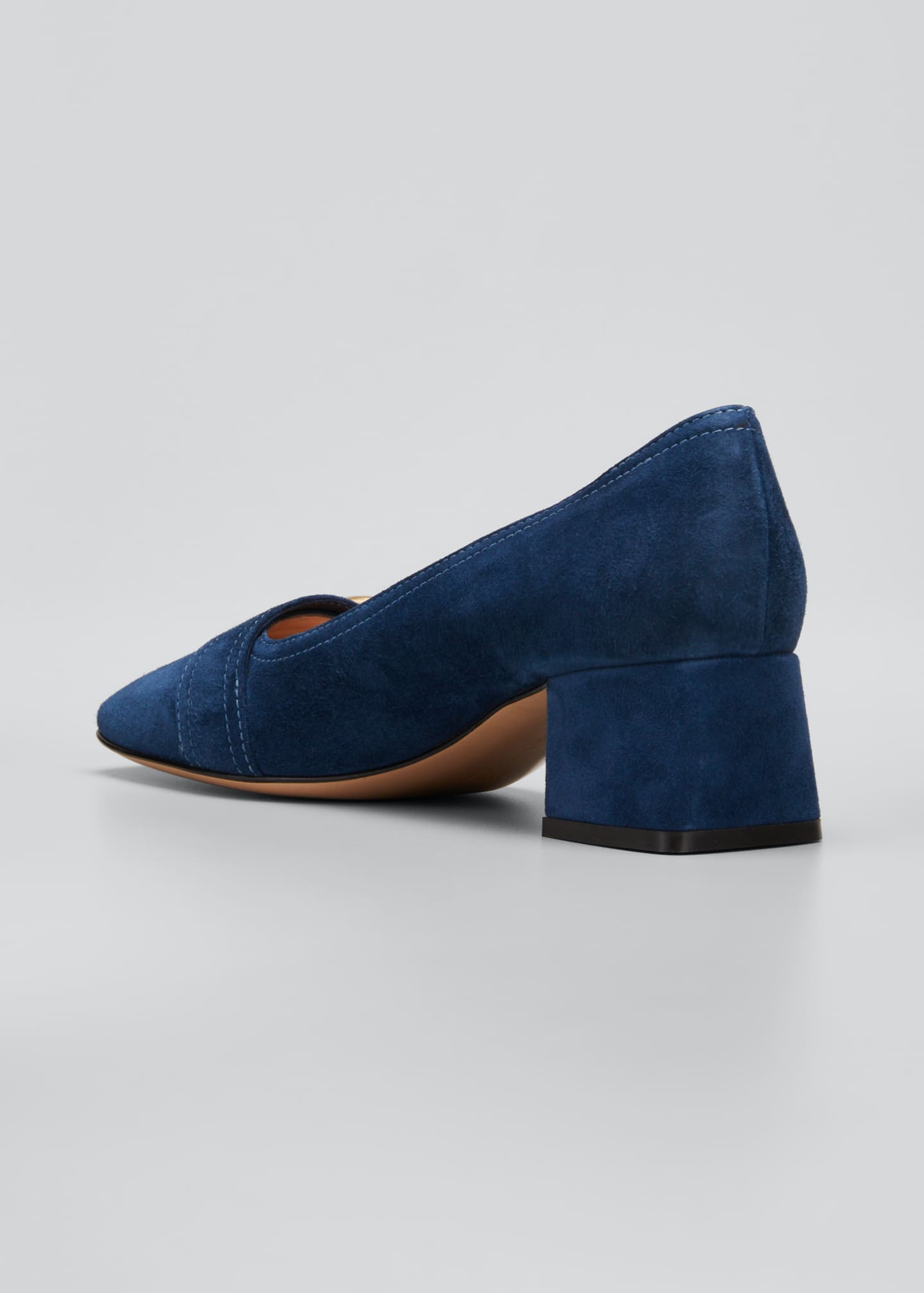 Gianvito Rossi 45mm Suede Buckle Loafer Pumps Bergdorf Goodman