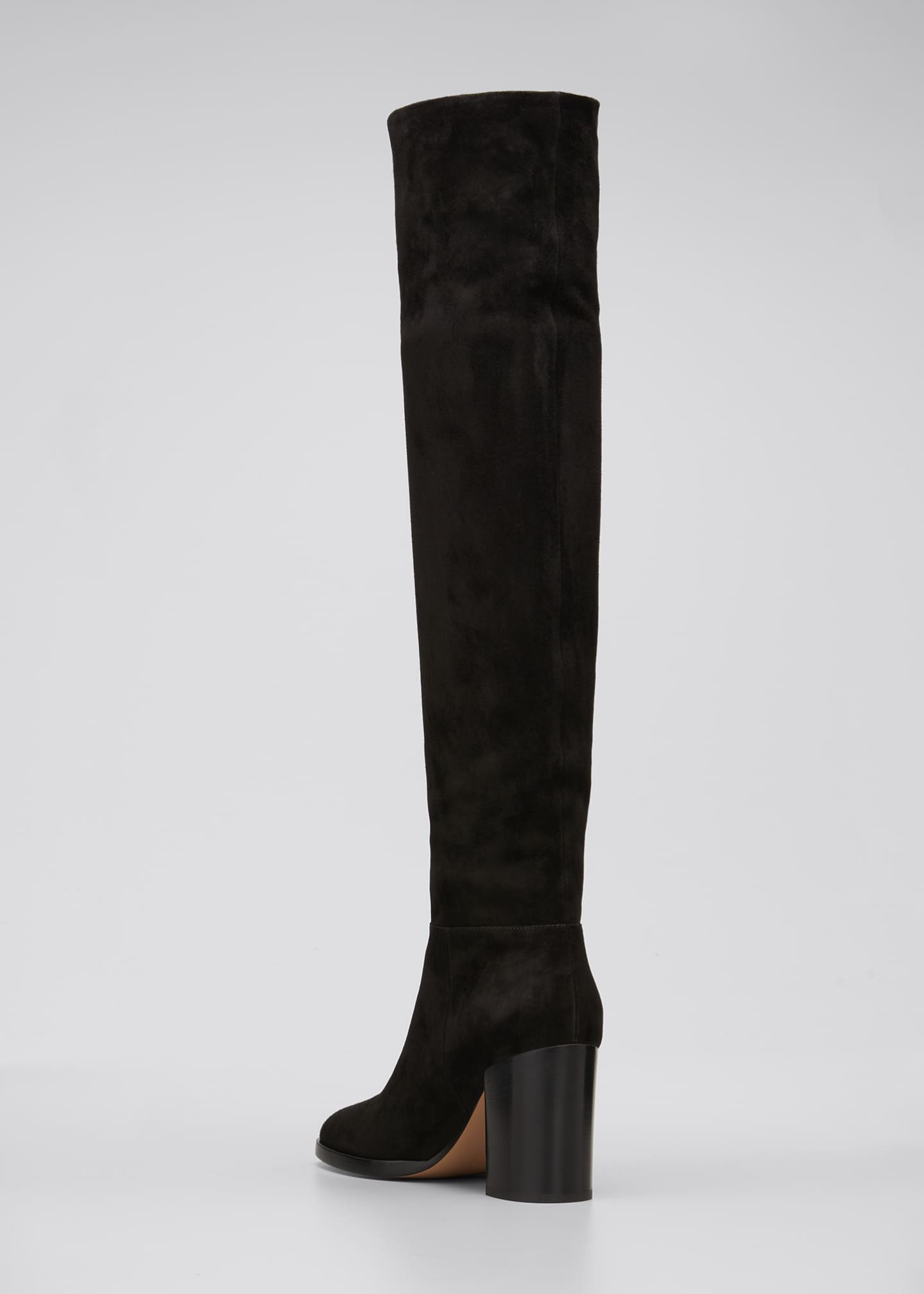 Gianvito Rossi 85mm Suede Knee Boots - Bergdorf Goodman