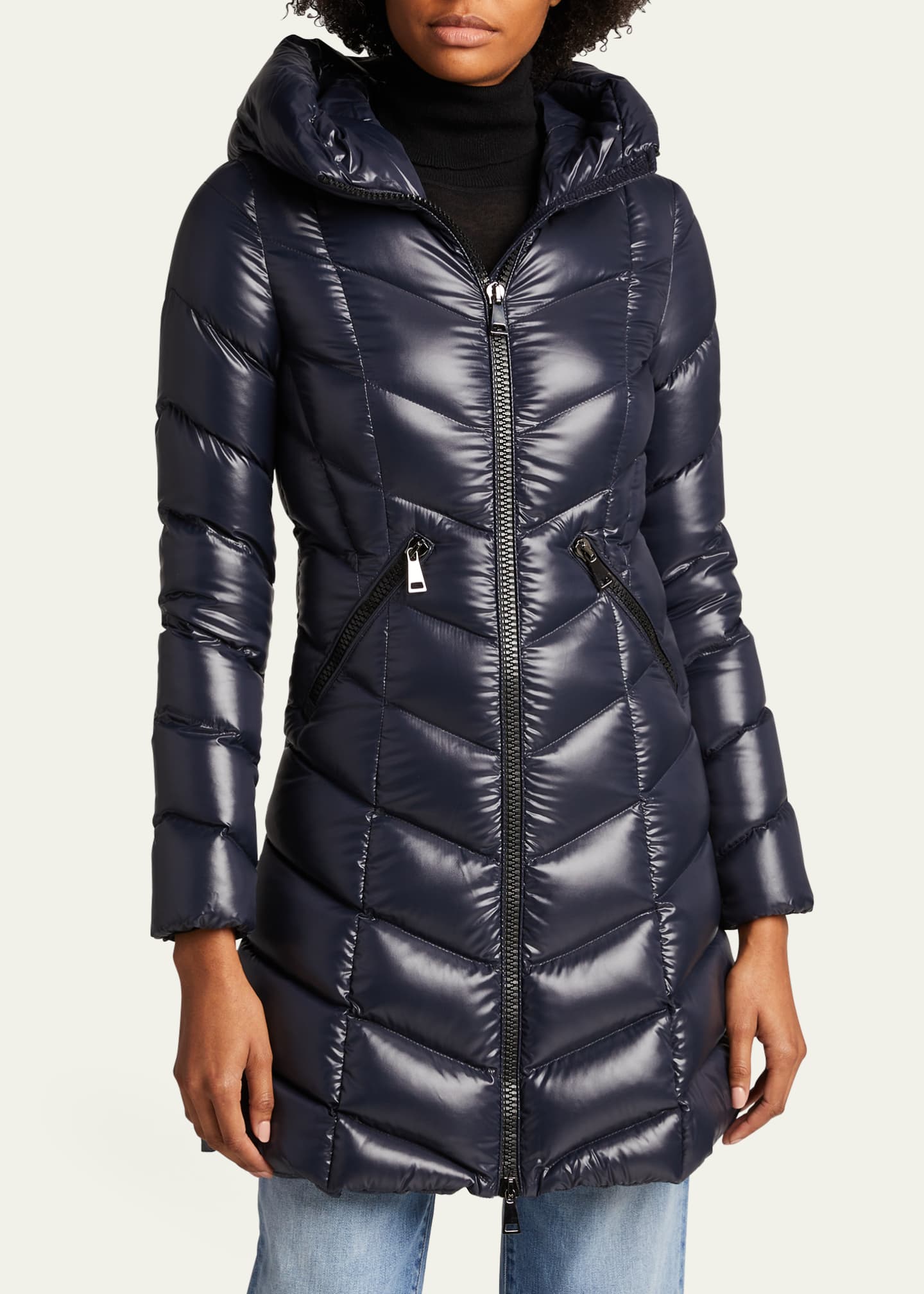 Moncler Marus Quilted Chevron Down Jacket - Bergdorf Goodman