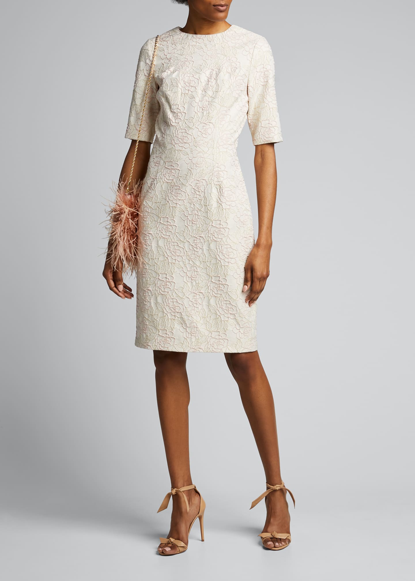 teri jon by rickie freeman sheath dress