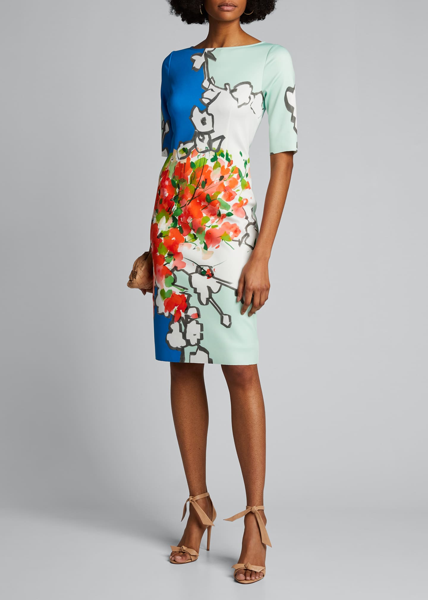 teri jon by rickie freeman sheath dress