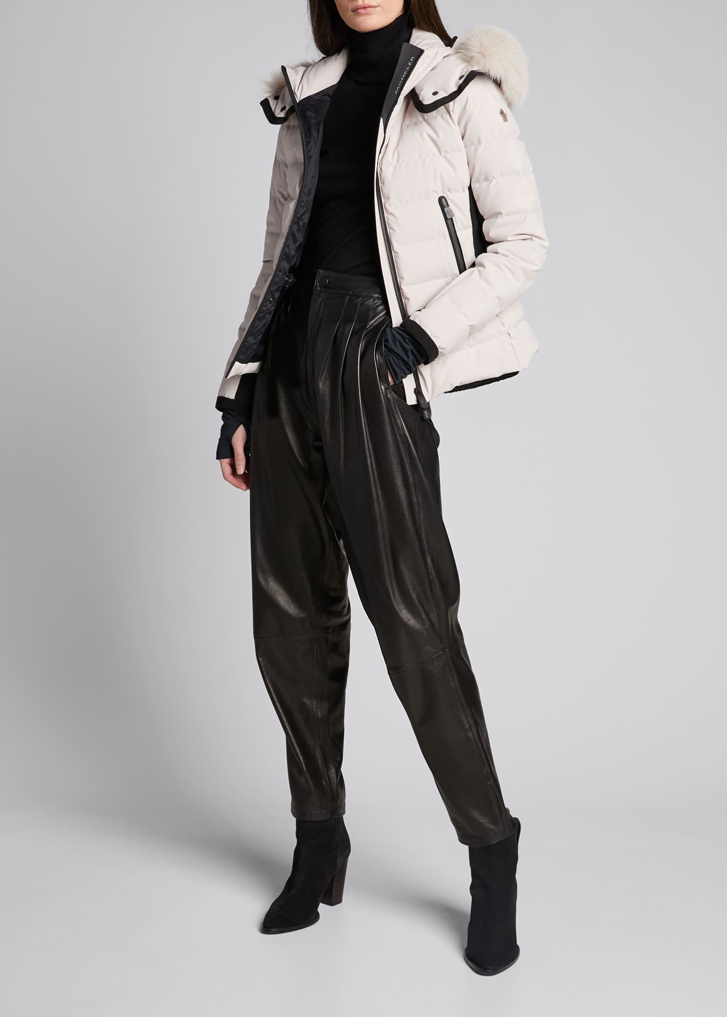 ski jackets with fur trim