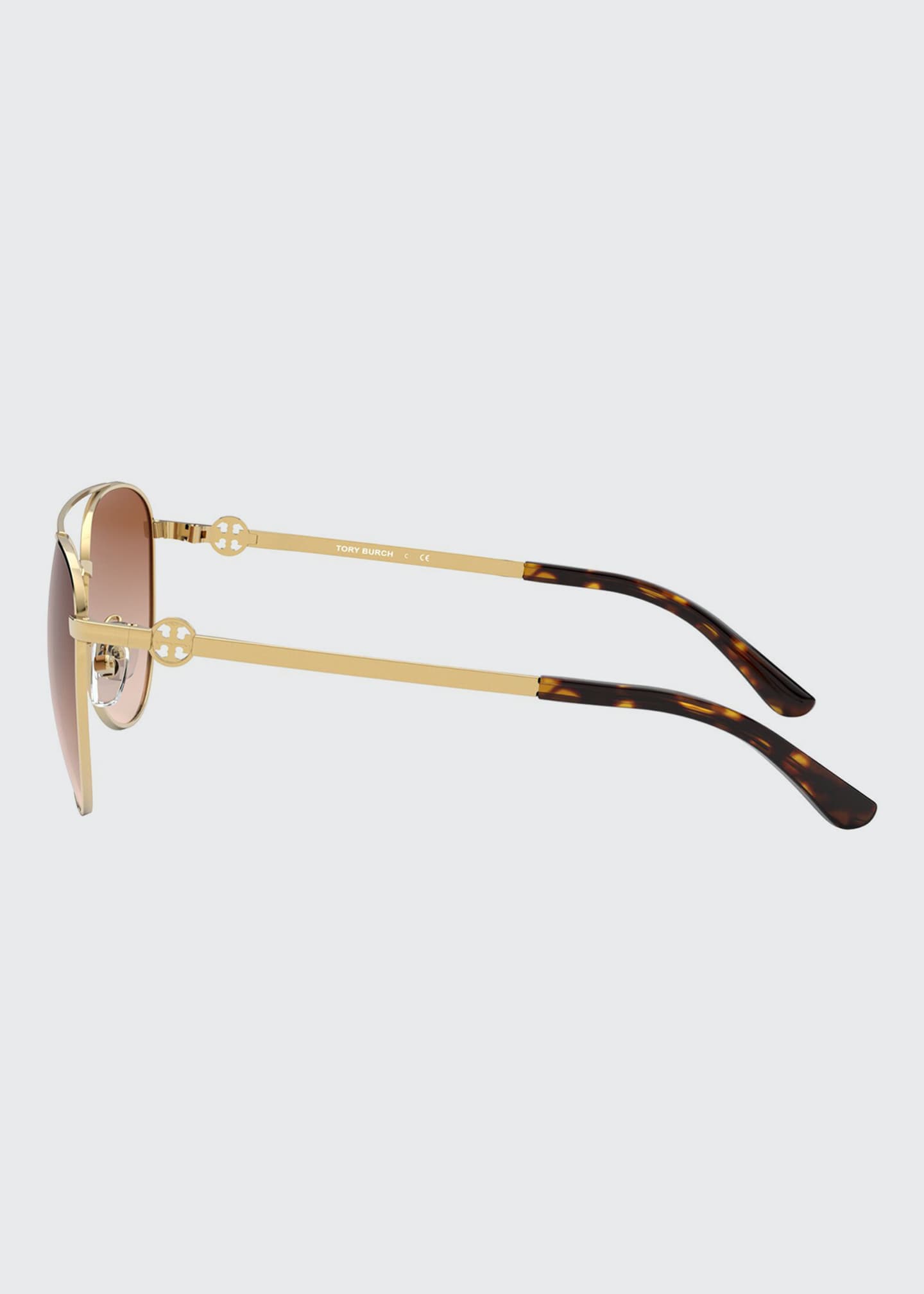 Tory Burch Metal Aviator Sunglasses - Bergdorf Goodman
