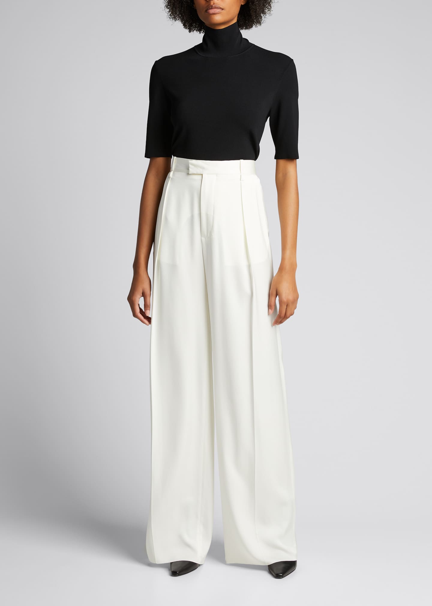 short sleeve turtleneck sweater