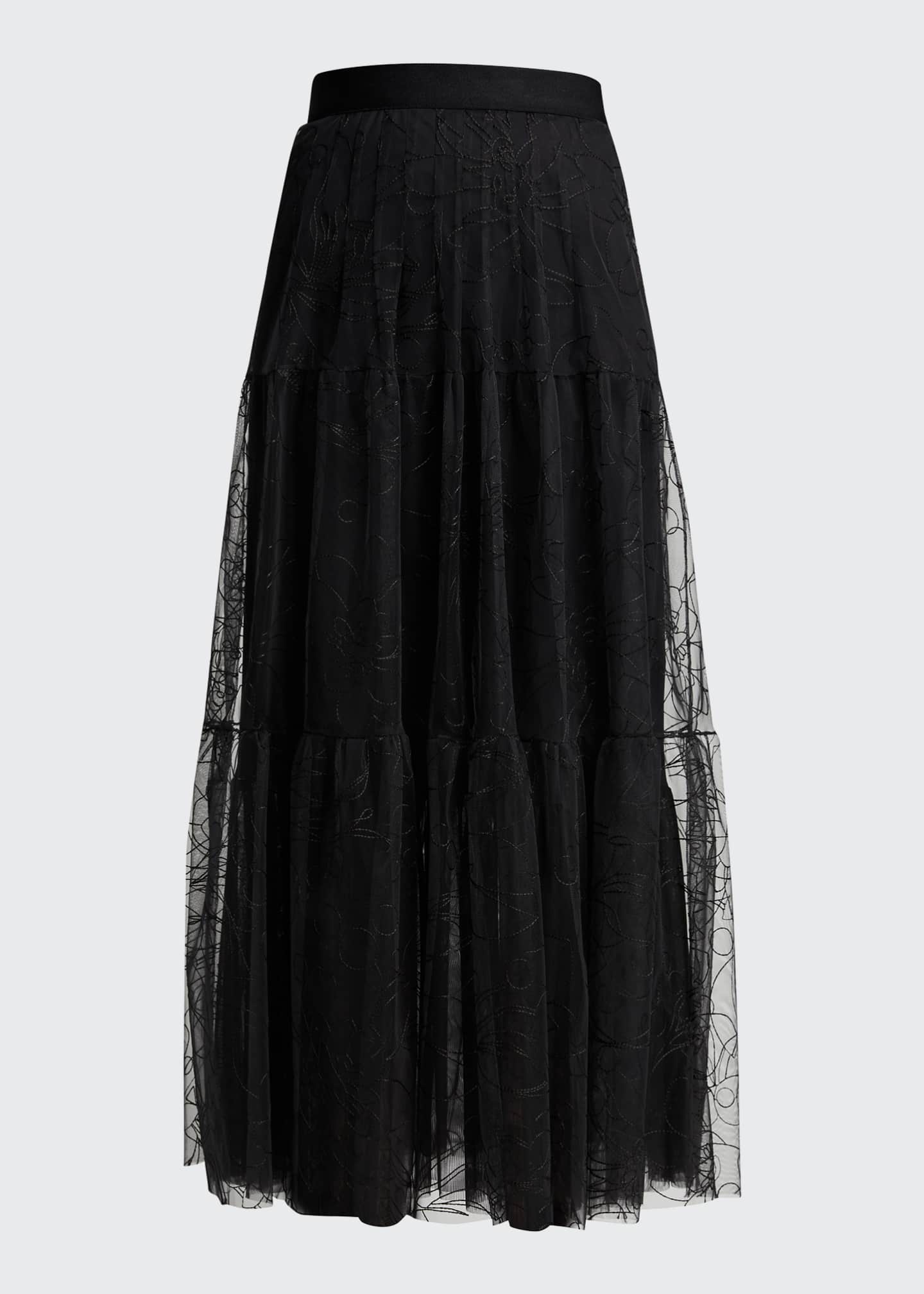 akris punto tulle skirt